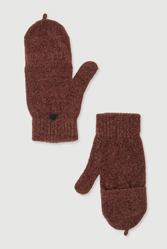 Marled Convertible Fingerless Flip Mittens sold by Rainbow