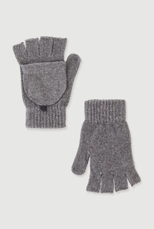 Marled Convertible Fingerless Flip Mittens sold by Rainbow