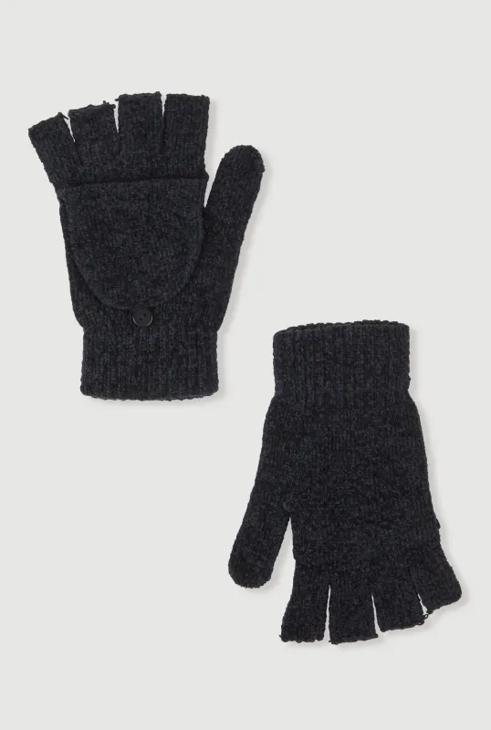 Marled Convertible Fingerless Flip Mittens sold by Rainbow