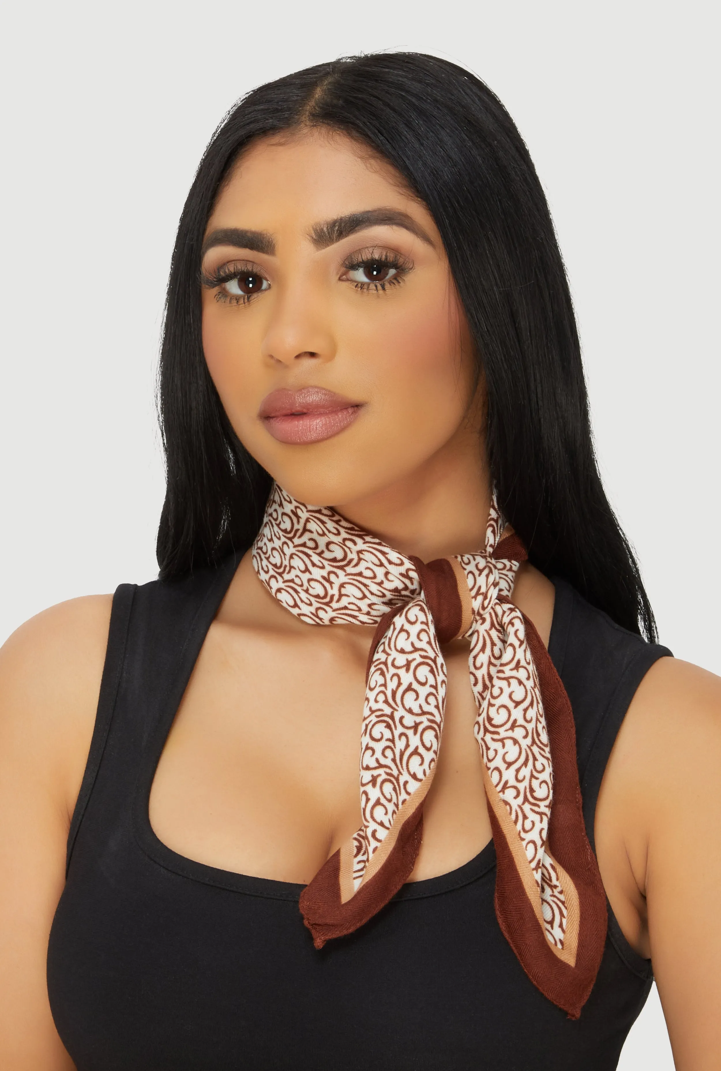 Patterned Border Print Multiway Scarf 2 Piece Set sold by Rainbow product image thumbnail 3