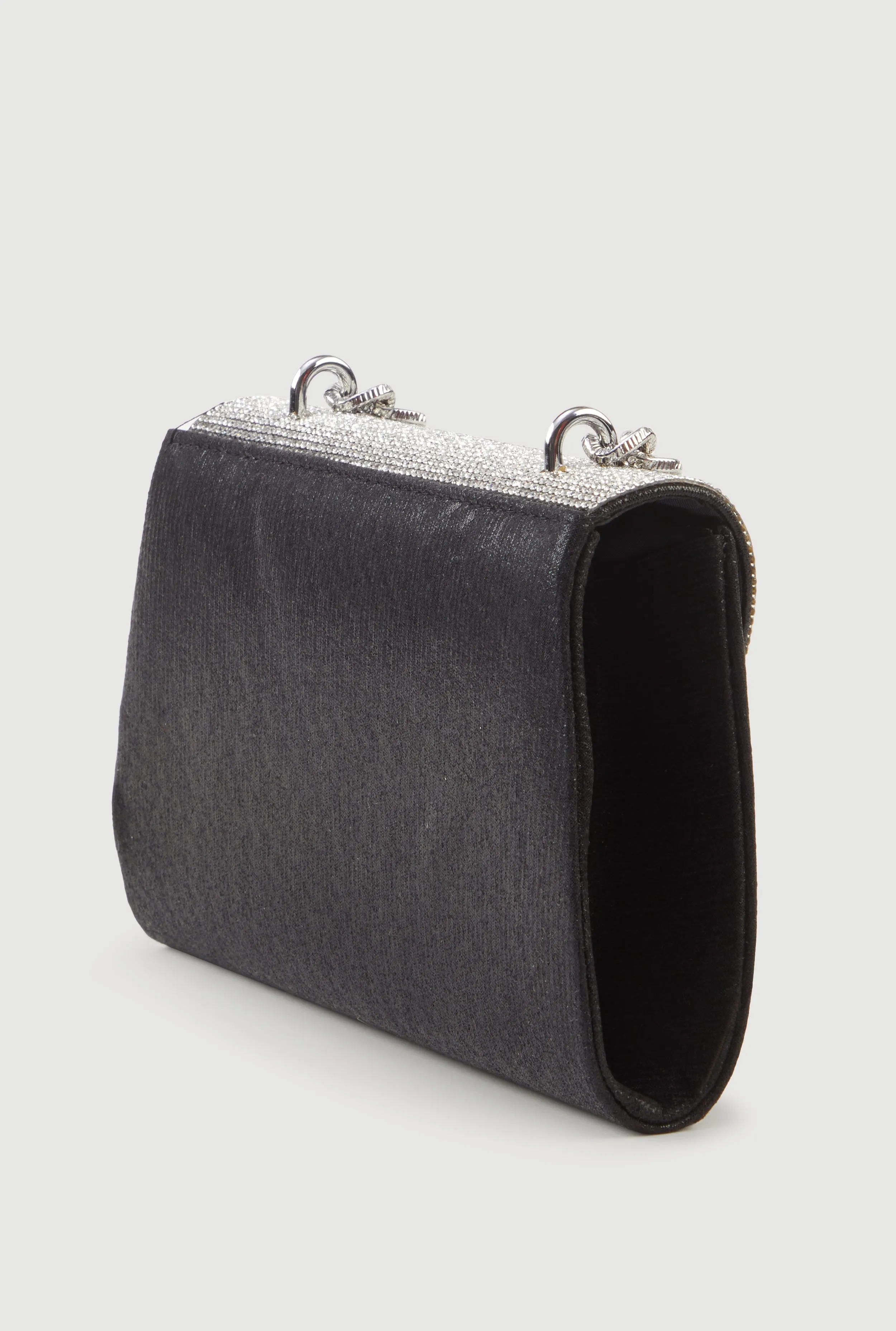 Rhinestone Flap Convertible Crossbody Handbag sold by Rainbow product image thumbnail 5