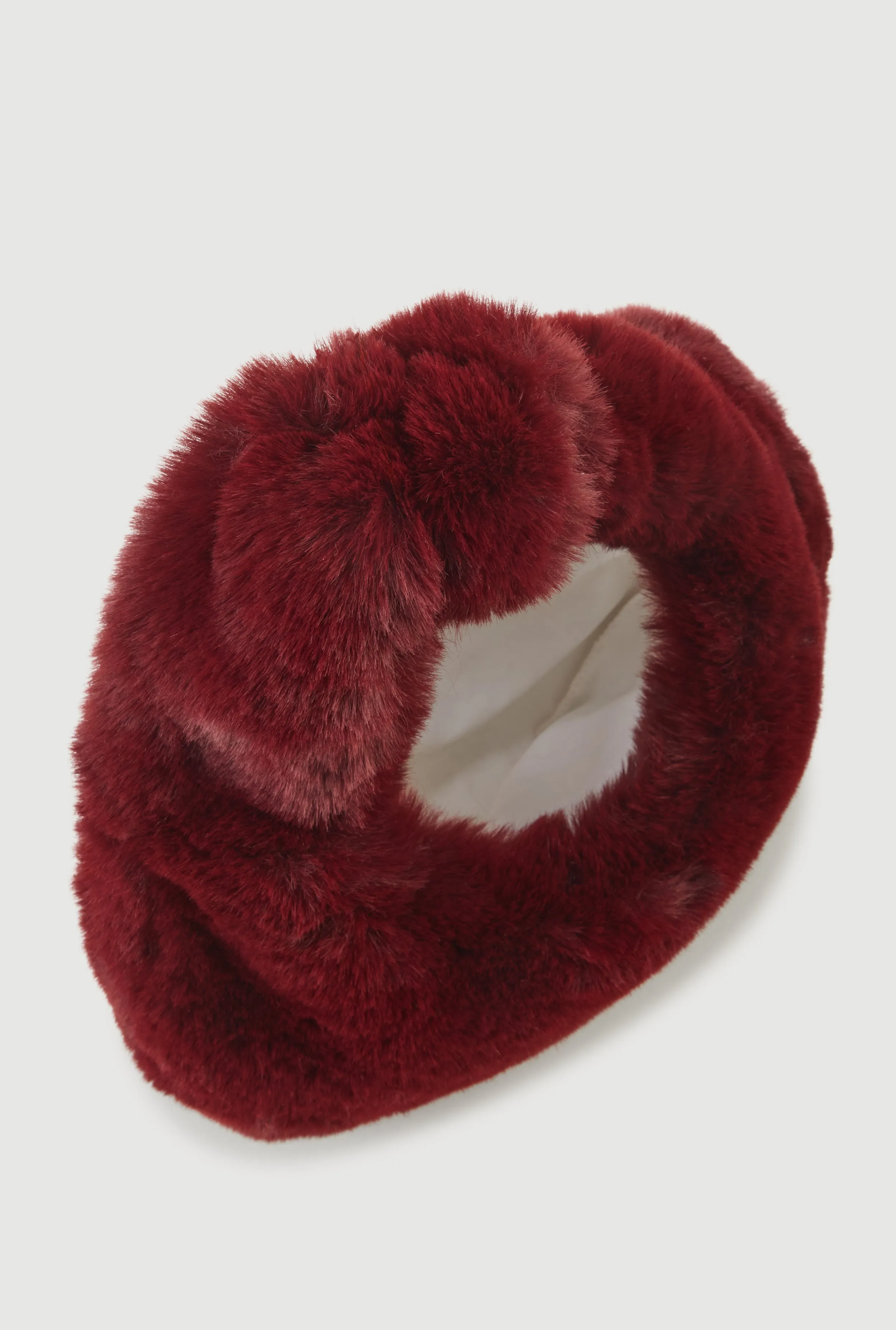 Faux Fur Knot Handle Handbag sold by Rainbow product image thumbnail 5