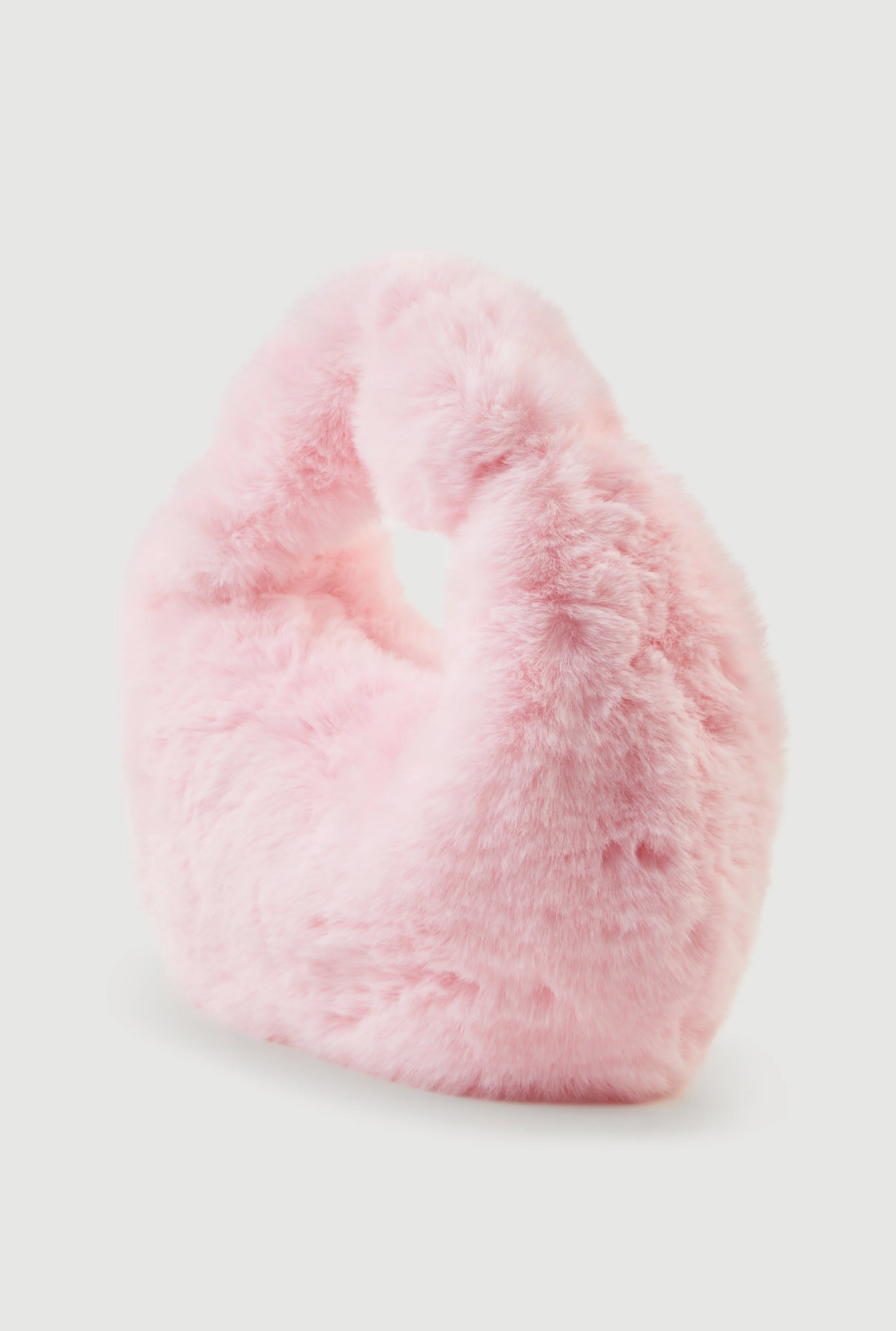 Faux Fur Knot Handle Handbag sold by Rainbow product image thumbnail 3