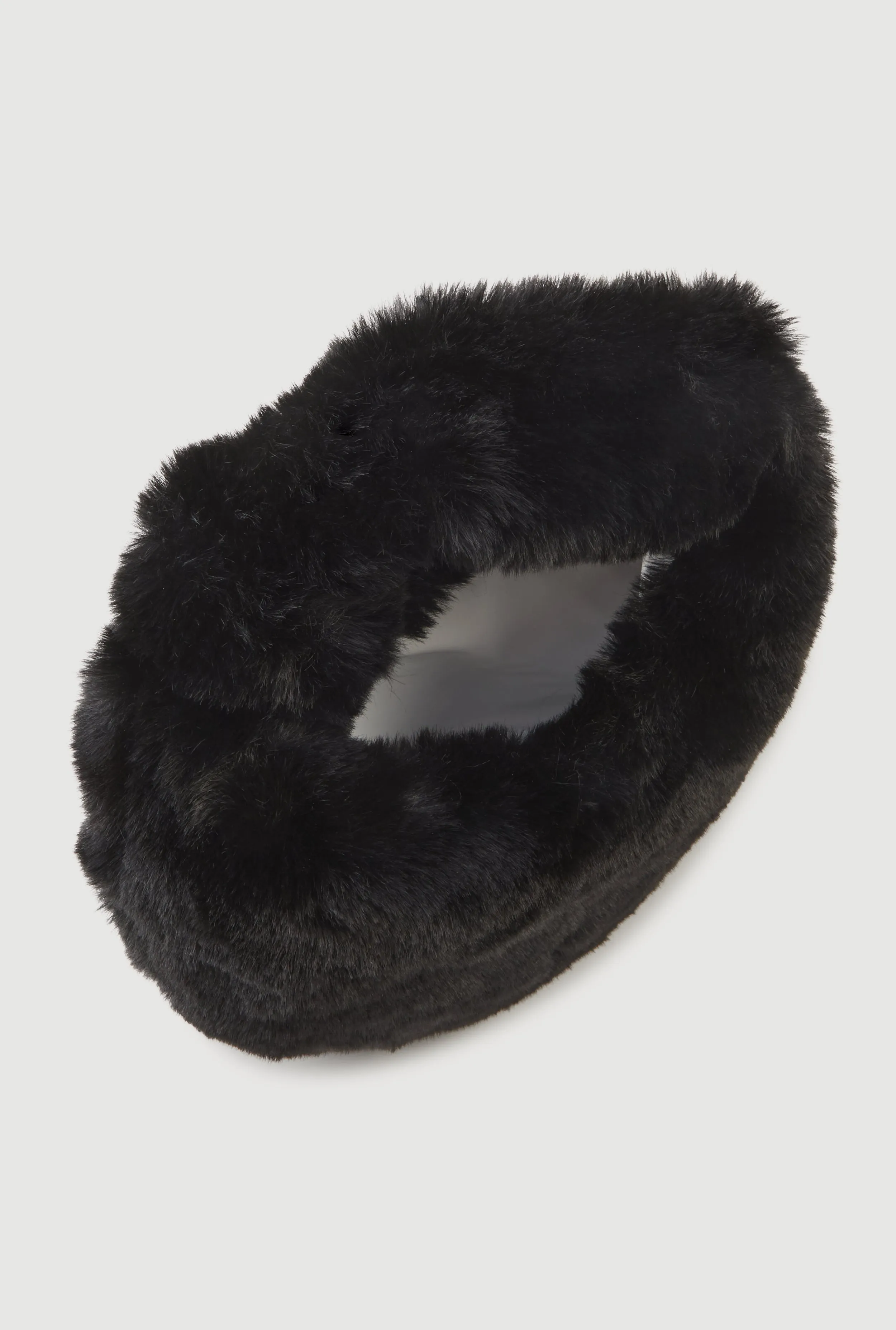 Faux Fur Knot Handle Handbag sold by Rainbow product image thumbnail 5