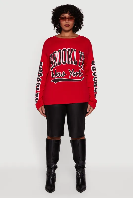 Plus Size Brooklyn New York Graphic Tee sold by Rainbow