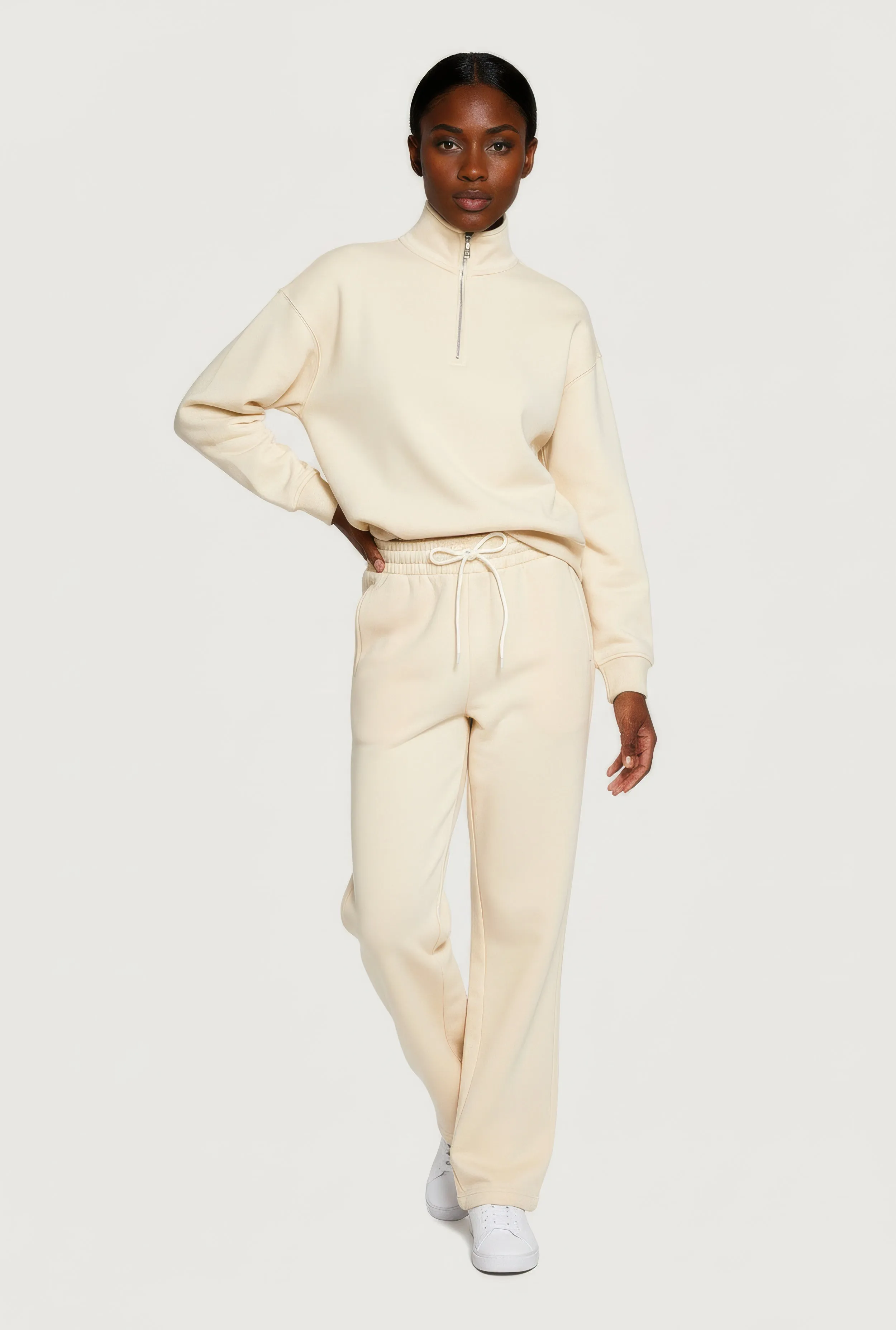 Trendy Fleece Lined Straight Leg Sweatpants sold by Rainbow