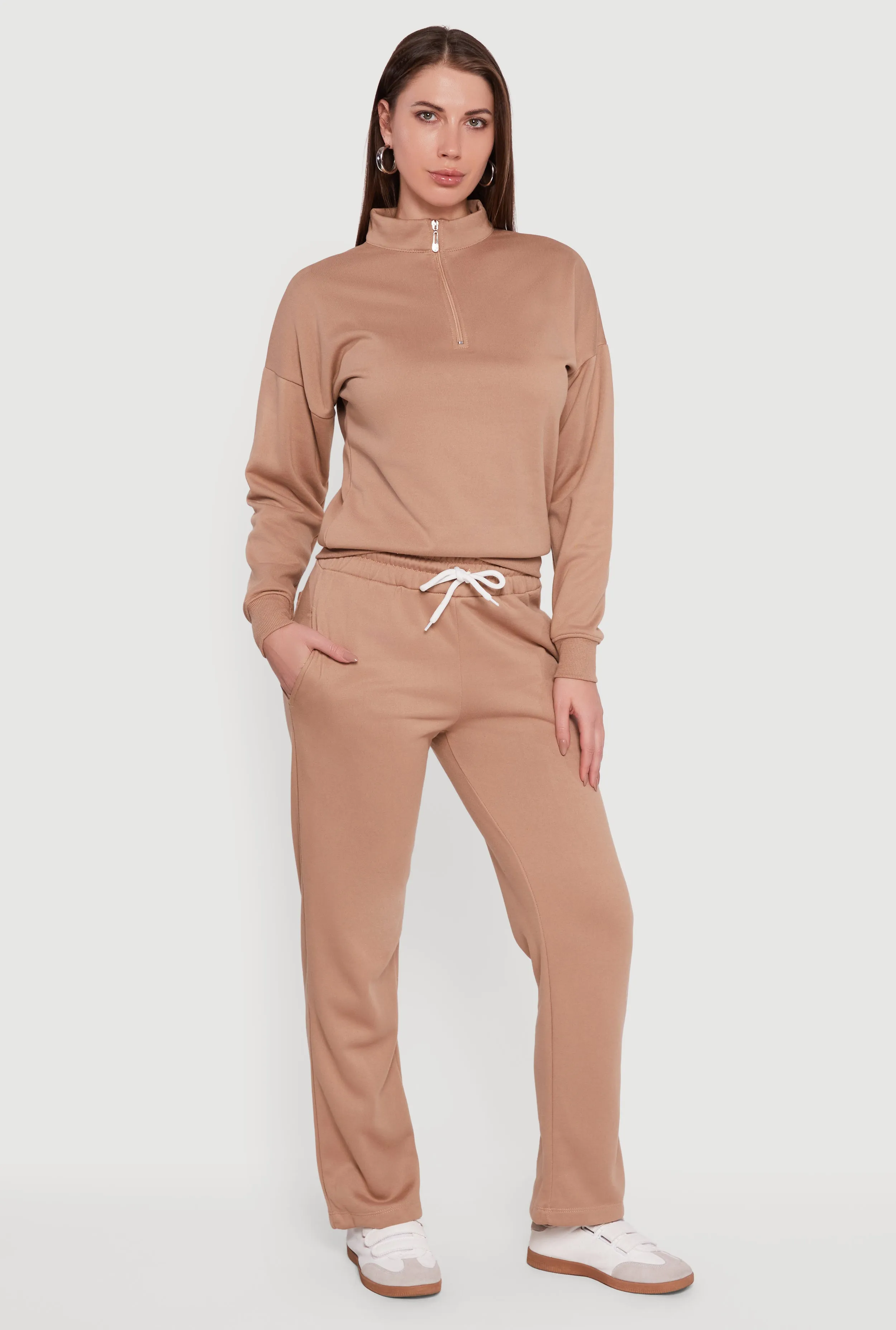 Trendy Fleece Lined Straight Leg Sweatpants sold by Rainbow product image thumbnail 3