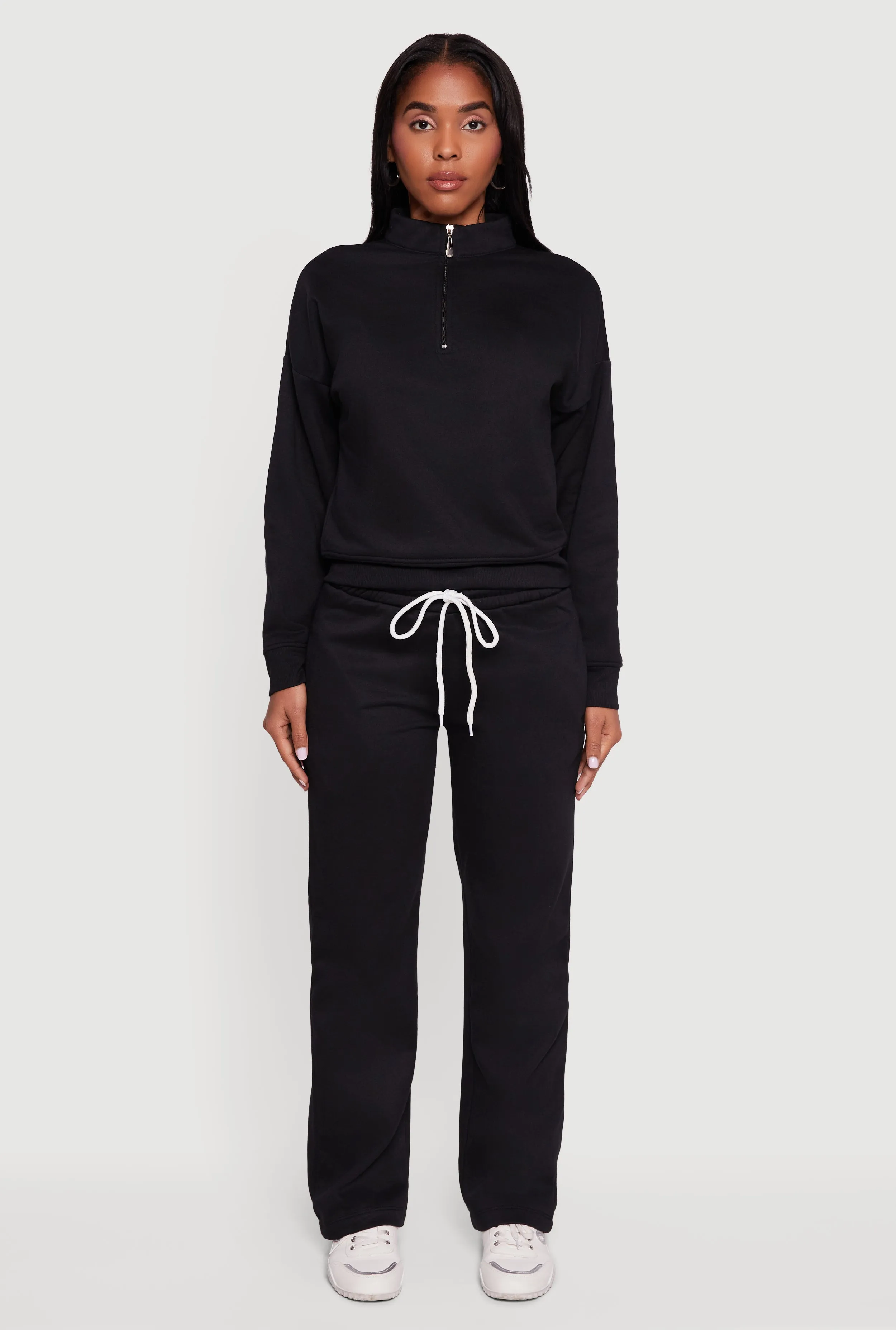 Trendy Fleece Lined Straight Leg Sweatpants sold by Rainbow product image thumbnail 2