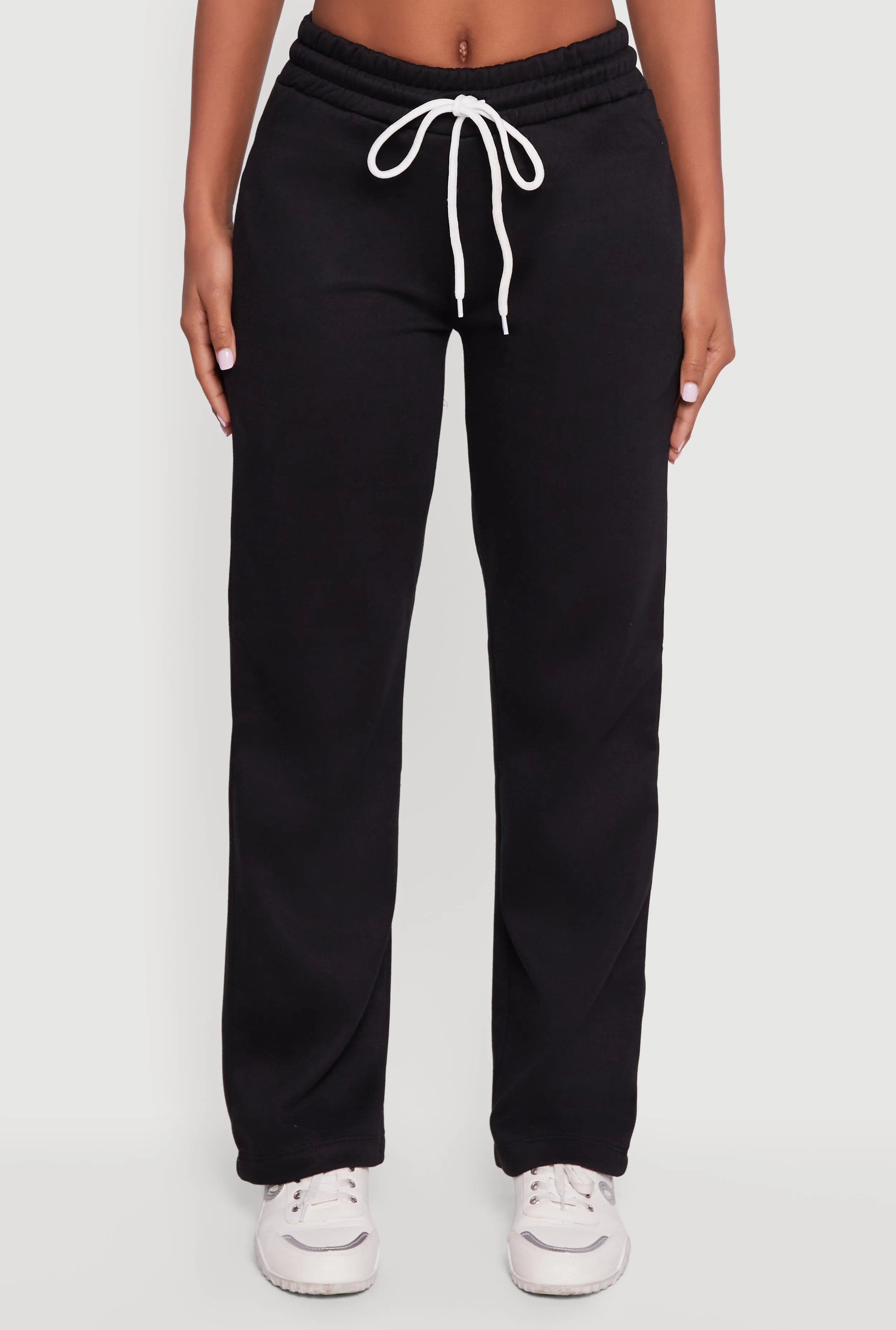Trendy Fleece Lined Straight Leg Sweatpants sold by Rainbow product image thumbnail 3