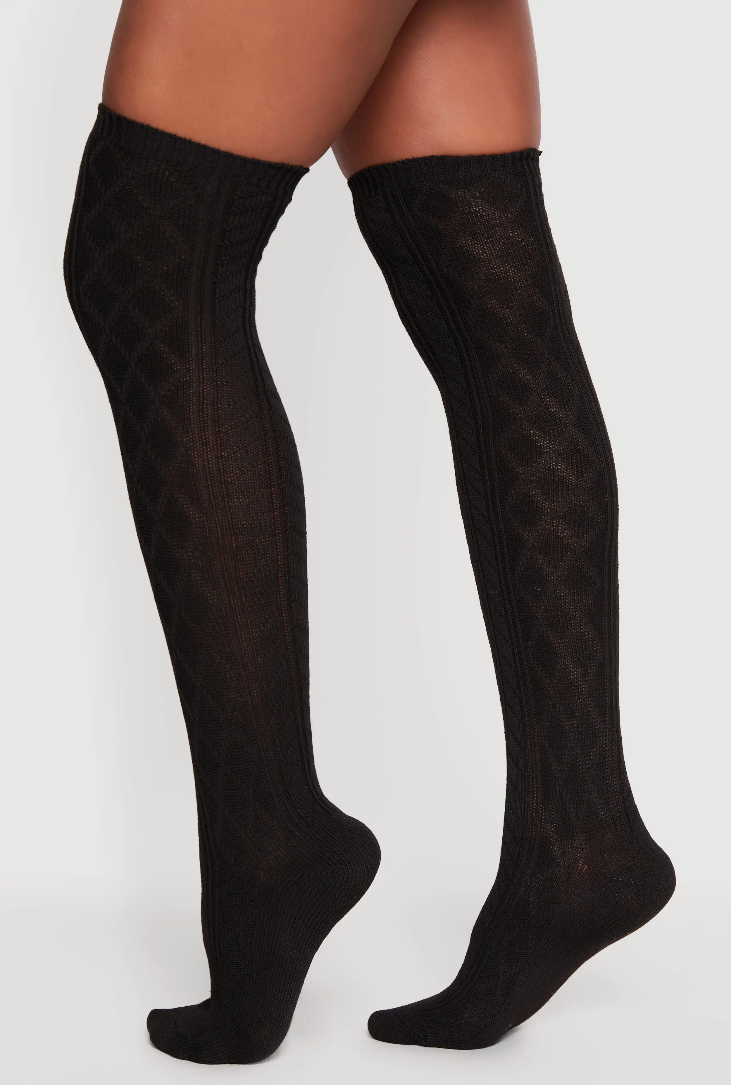 Diamond Patterned Over the Knee Socks Size 9-11 sold by Rainbow product image thumbnail 2