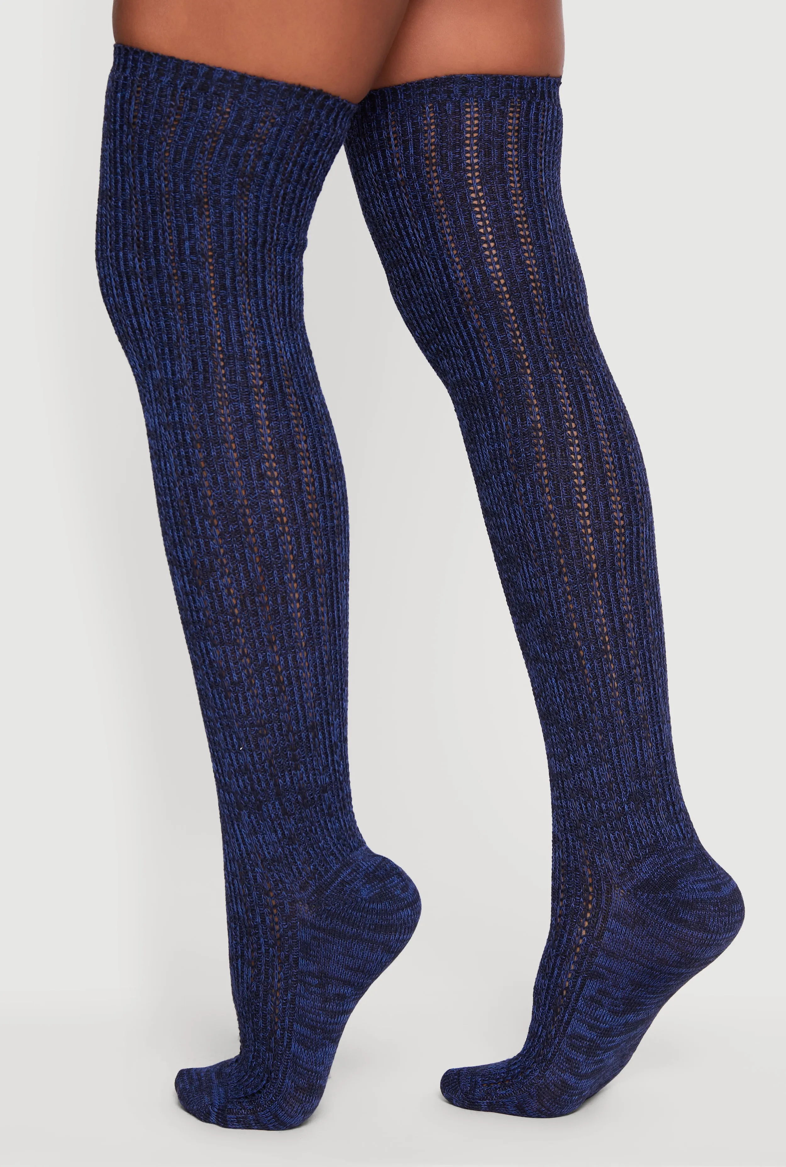 Marled Pointelle Knit Over the Knee Socks Size 9-11 sold by Rainbow product image thumbnail 2