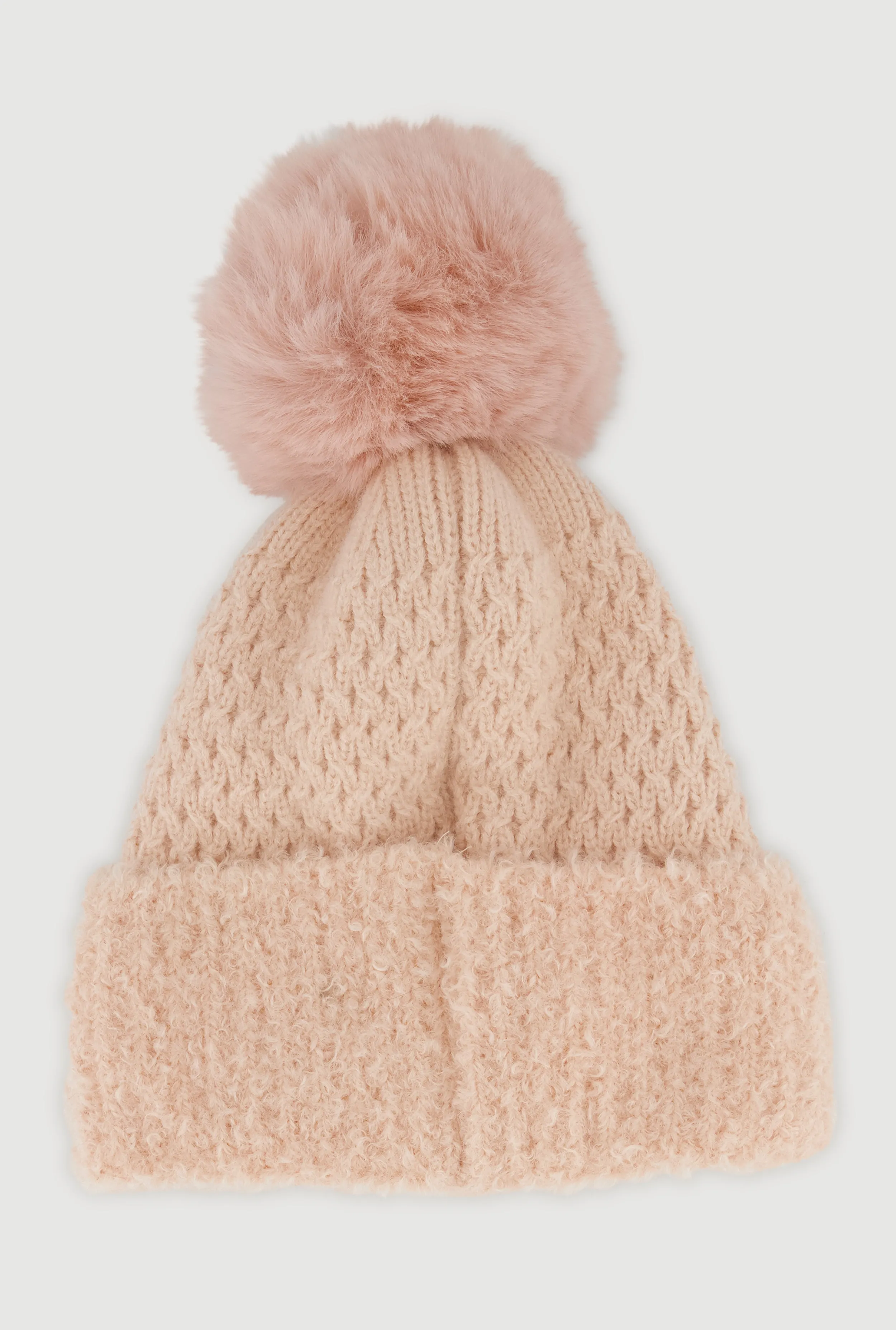Eyelash Knit Trim Pom Pom Beanie sold by Rainbow product image thumbnail 5
