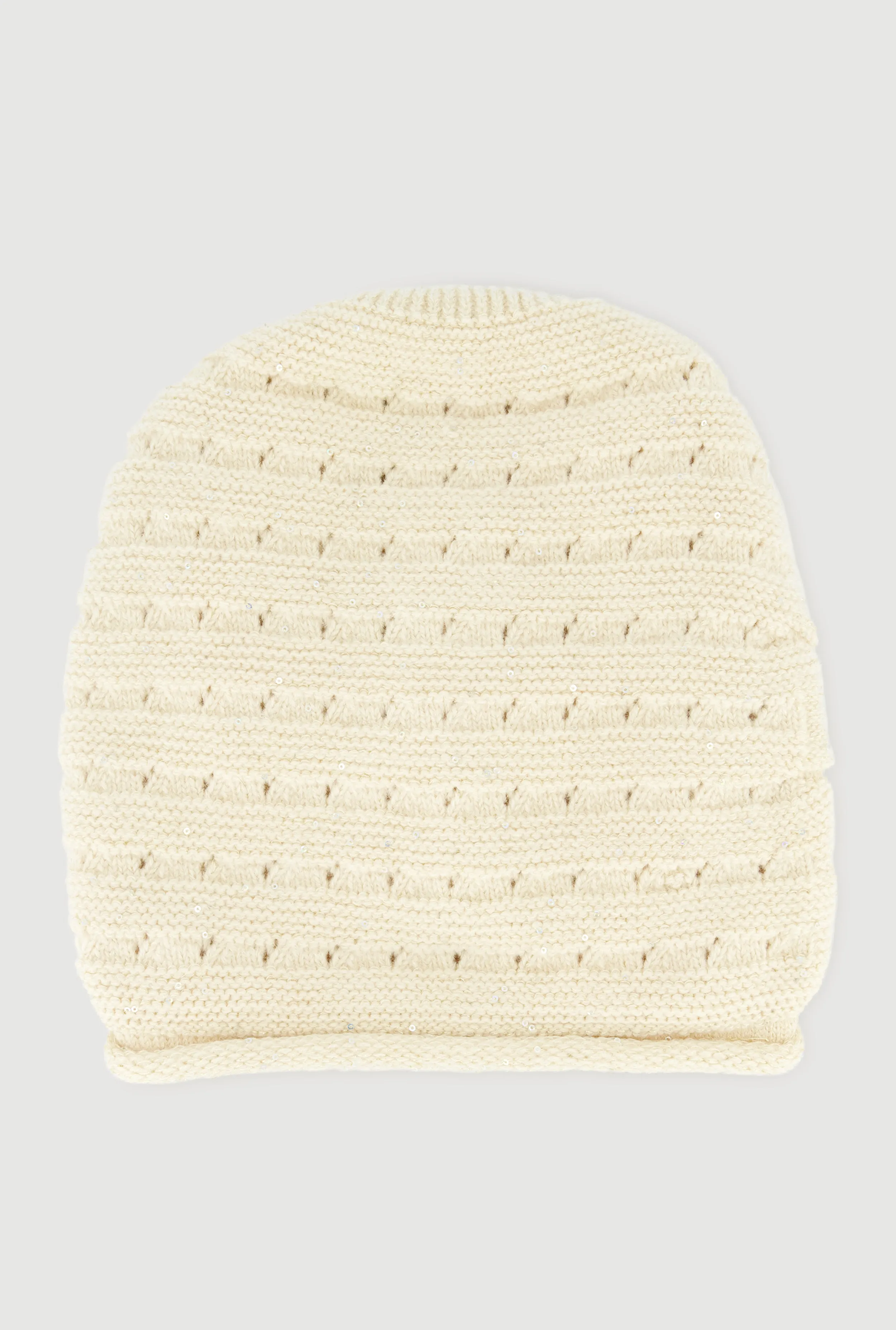 Sequin Detail Lurex Slouch Beanie sold by Rainbow