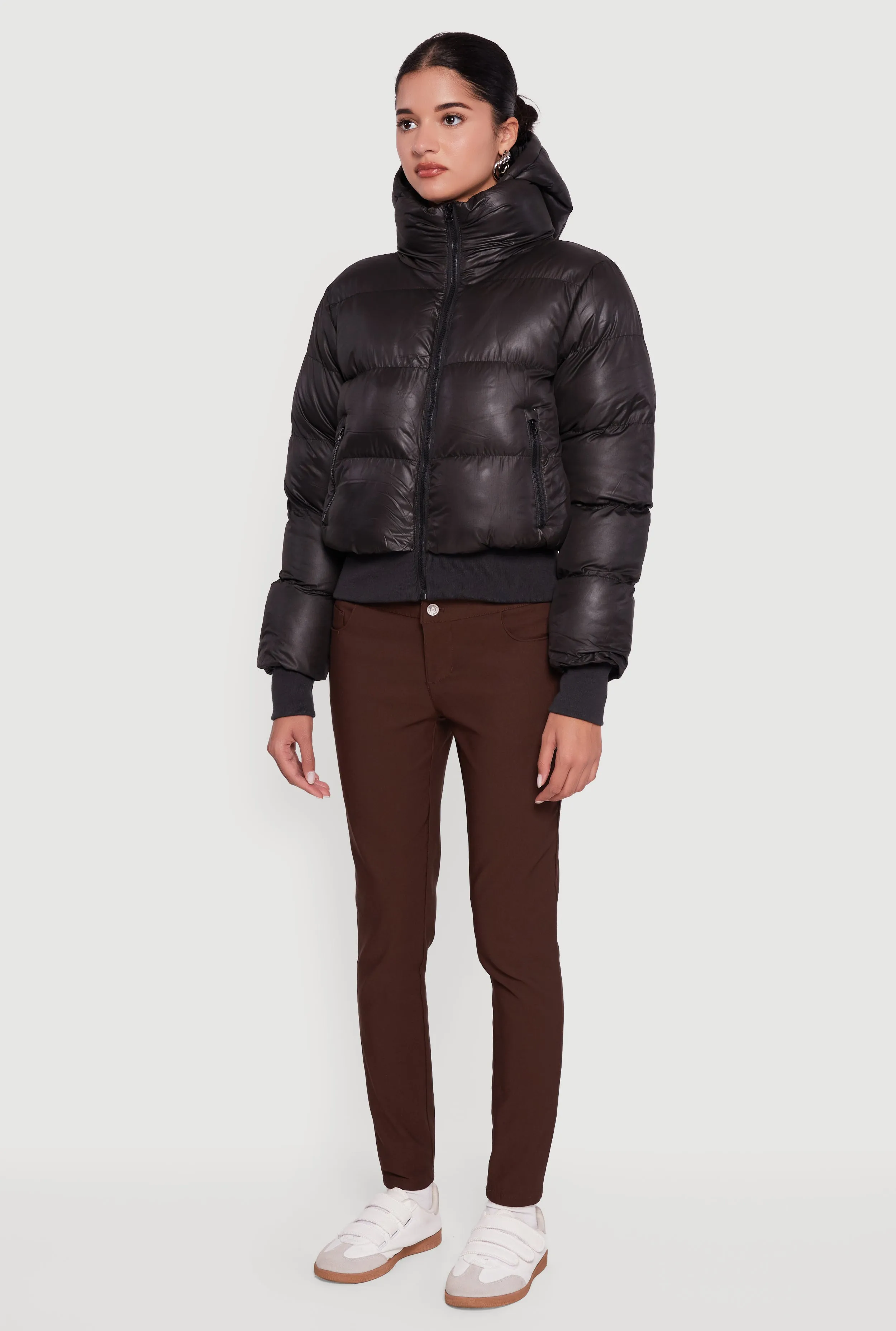 Zip Front Puffer Jacket with Removable Hood sold by Rainbow product image thumbnail 5