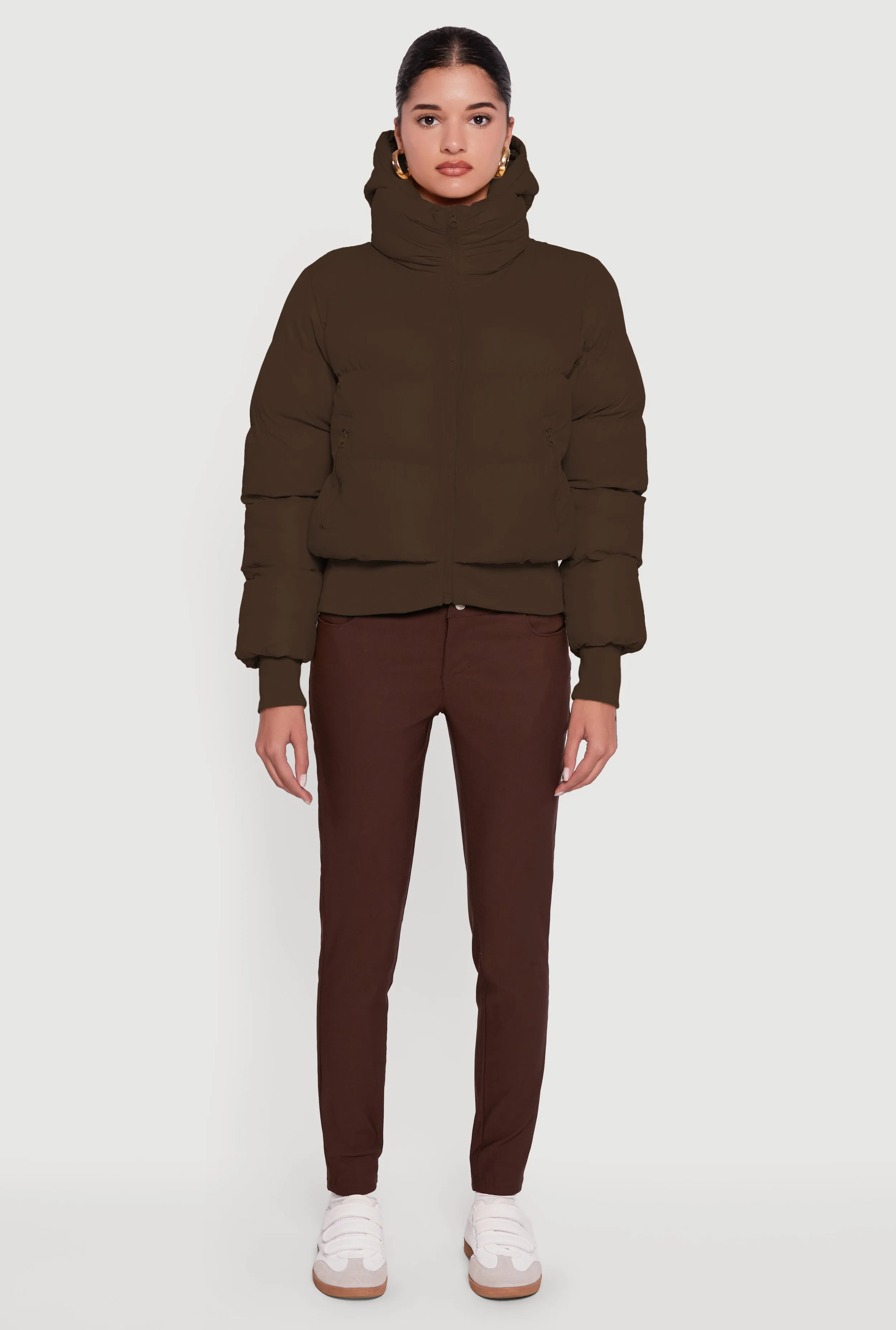 Zip Front Puffer Jacket with Removable Hood sold by Rainbow product image thumbnail 3