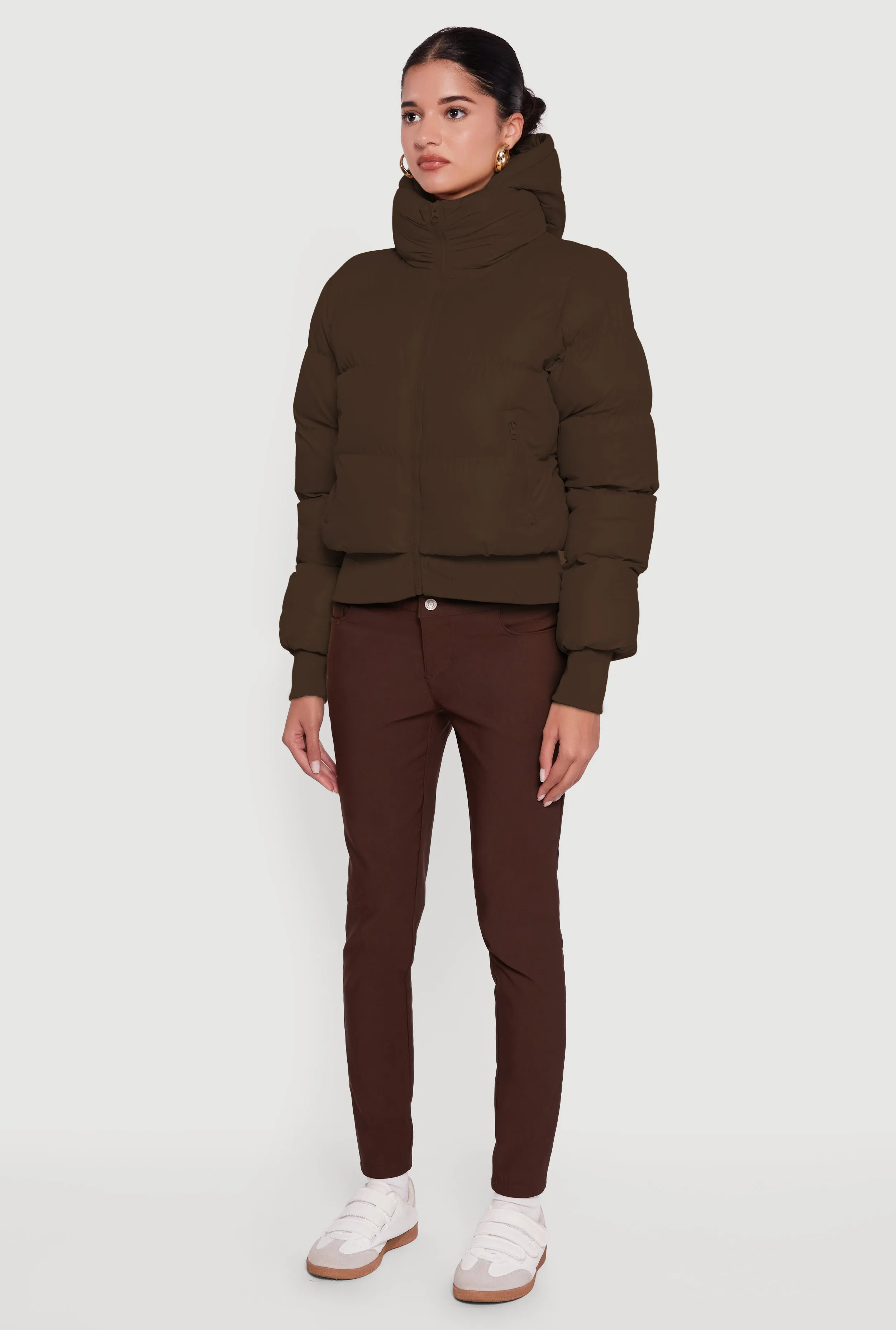 Zip Front Puffer Jacket with Removable Hood sold by Rainbow product image thumbnail 5