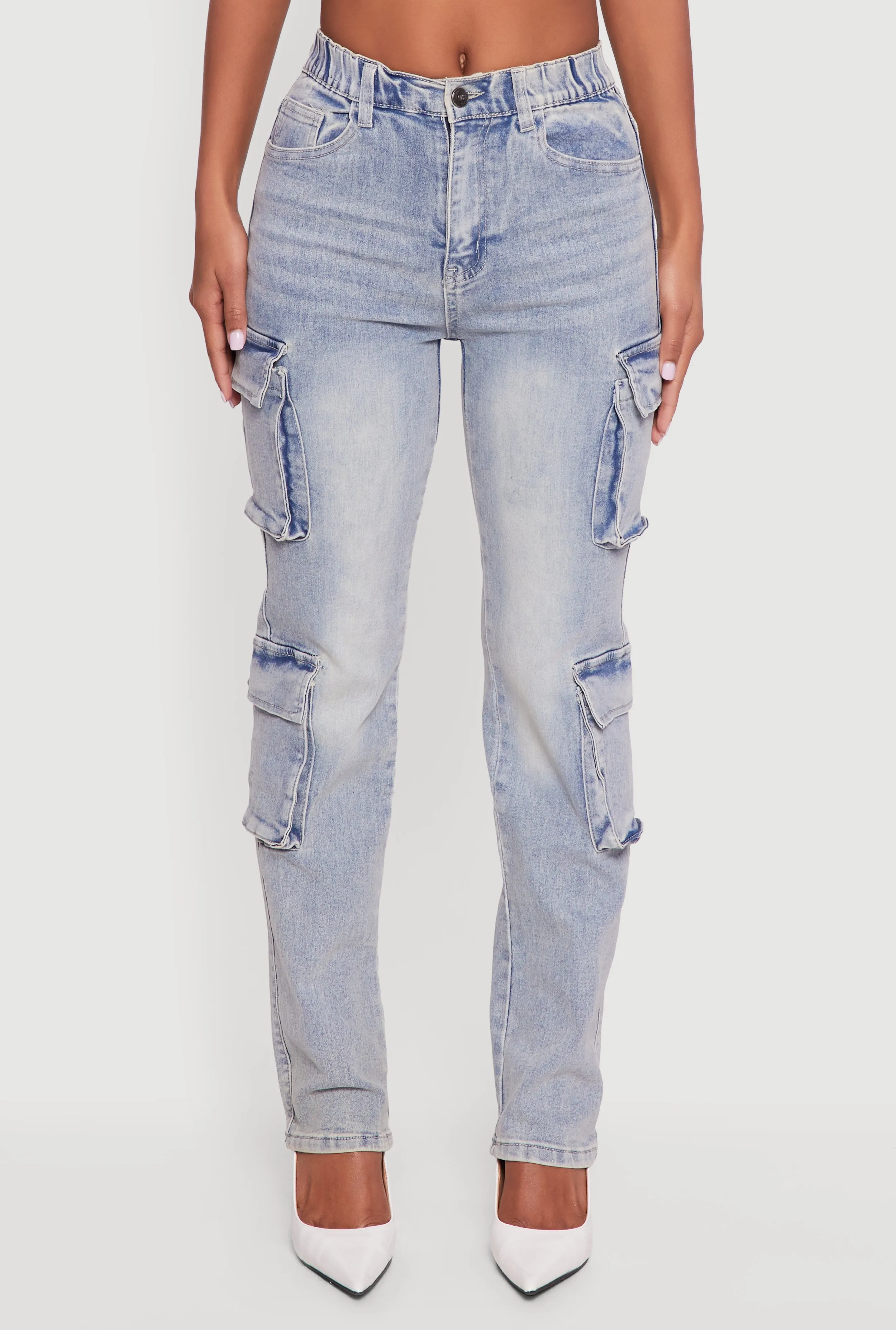 Slim Straight Acid Wash Jeans sold by Rainbow product image thumbnail 5