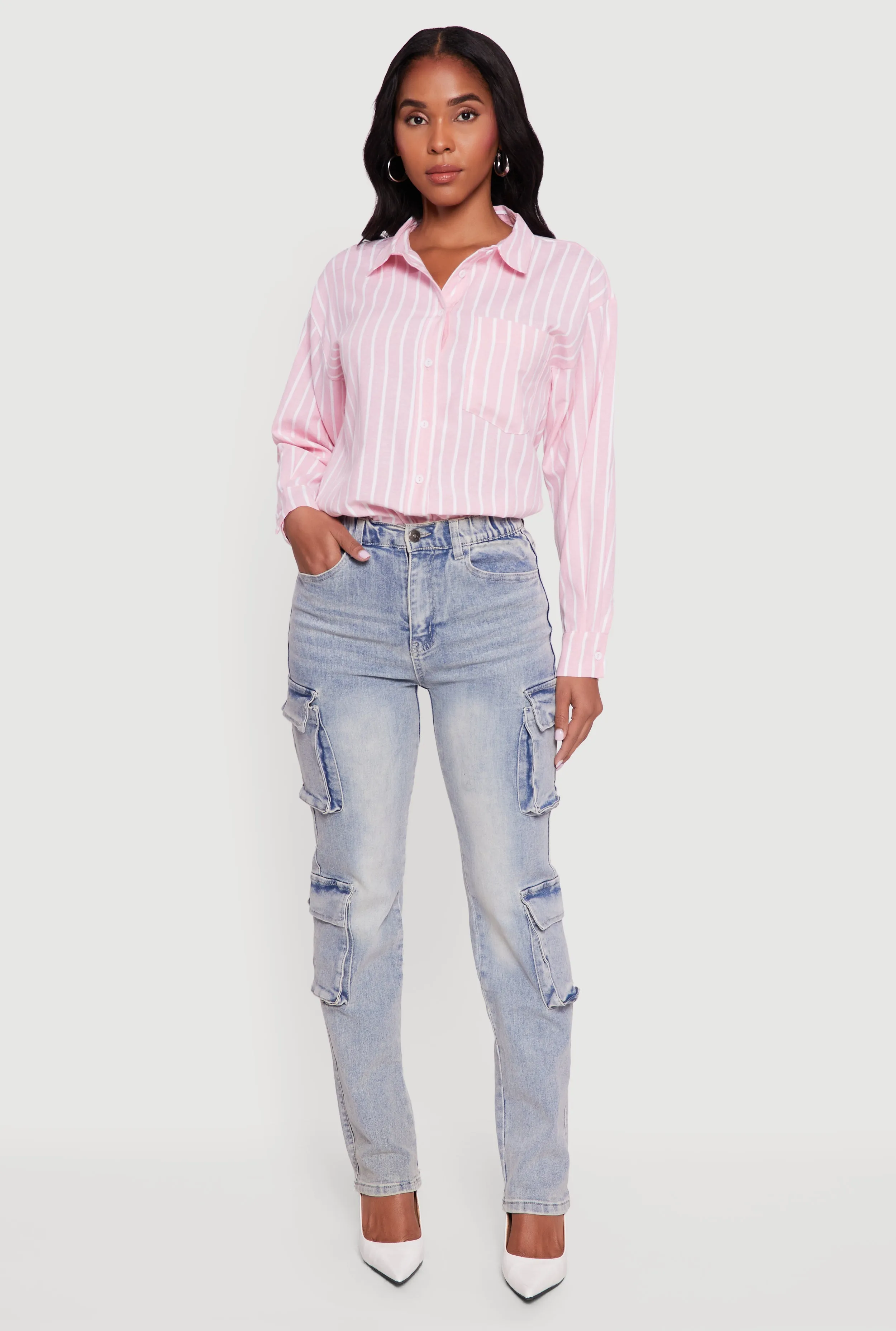 Slim Straight Acid Wash Jeans sold by Rainbow product image thumbnail 2