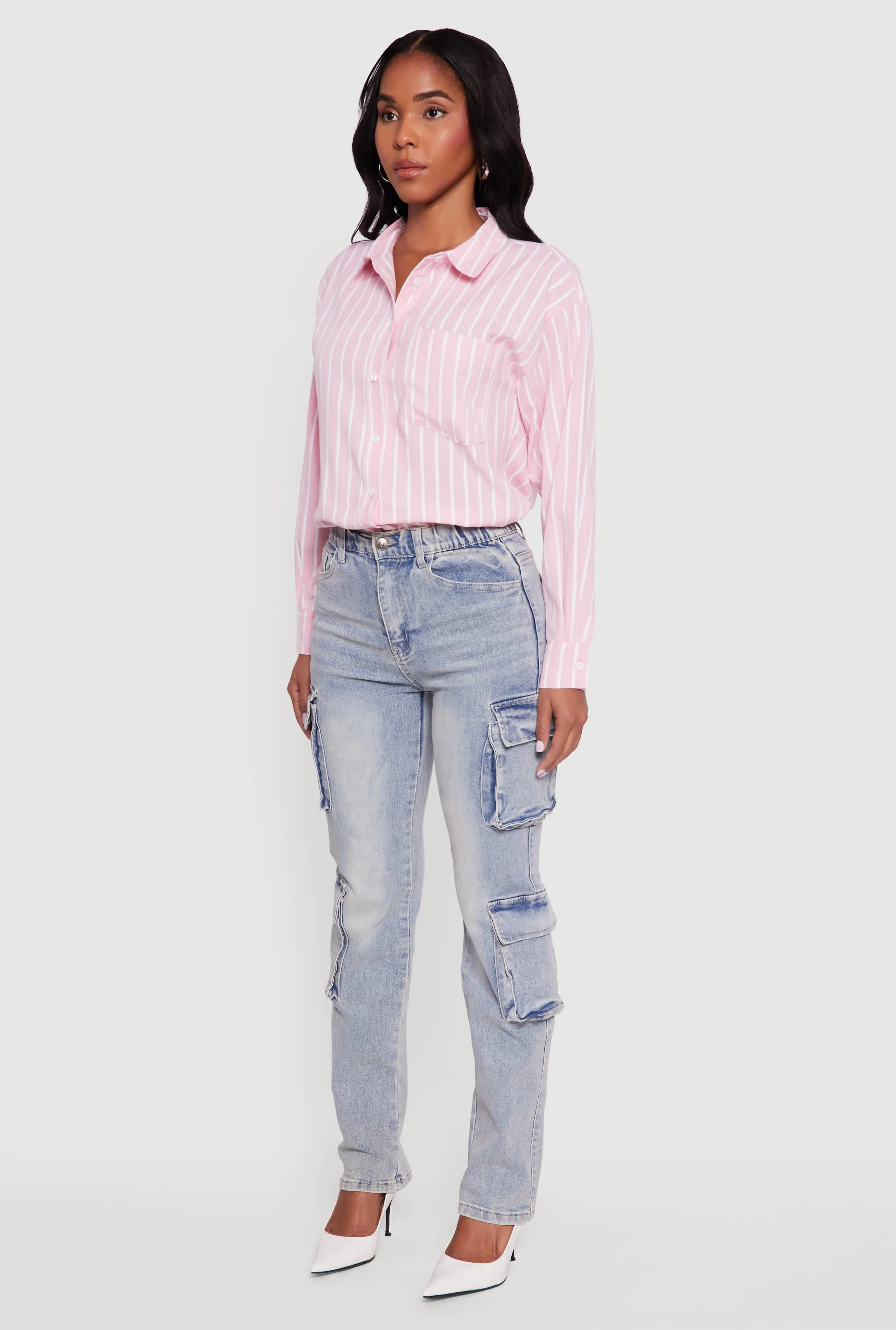 Slim Straight Acid Wash Jeans sold by Rainbow product image thumbnail 3