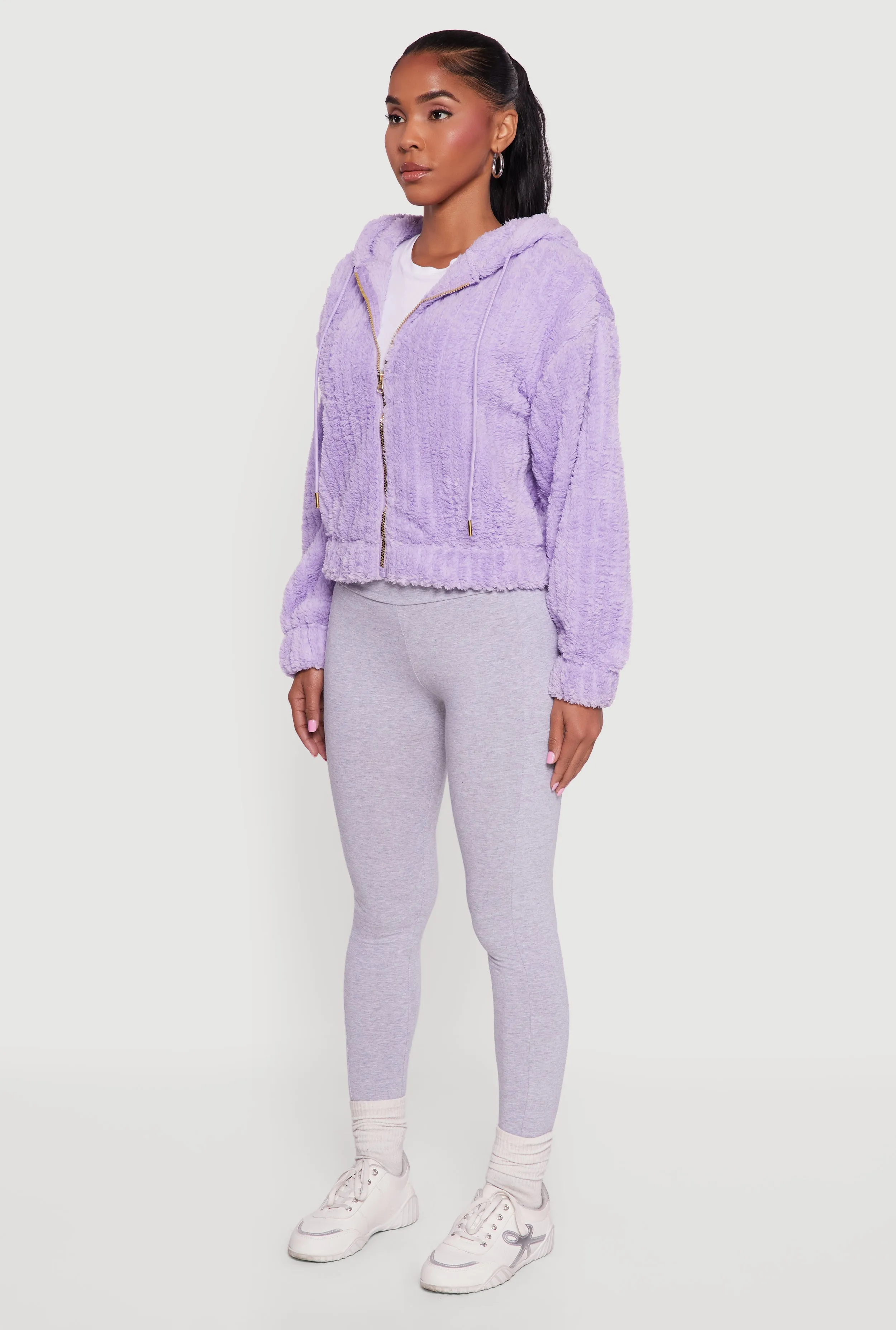 Oversized Ribbed Knit Sherpa Jacket sold by Rainbow product image thumbnail 5