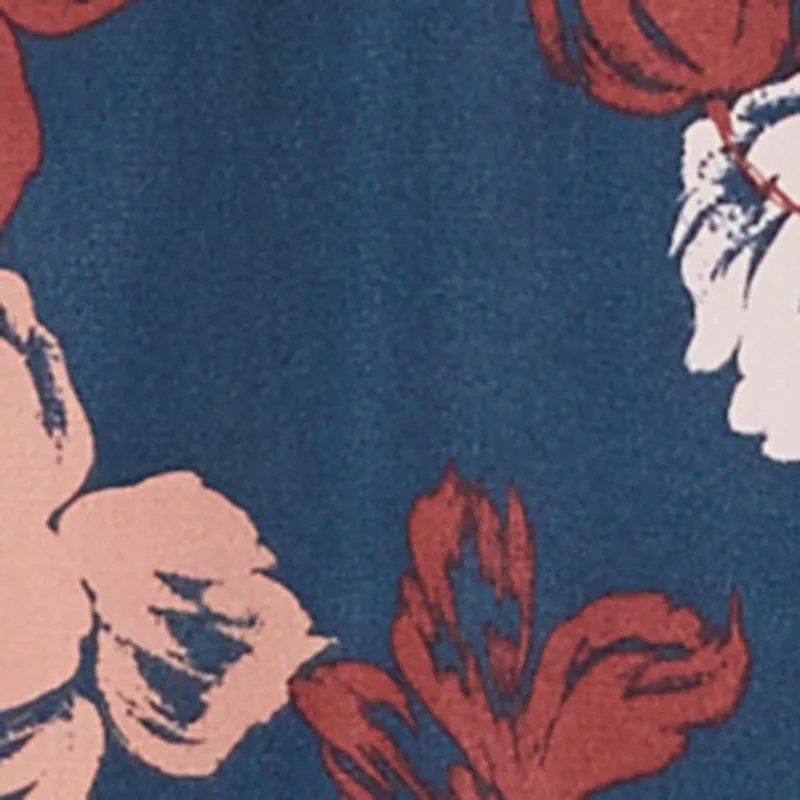 Plus Size Floral Fixed Cuff Button Front Tunic Shirt sold by Rainbow product image thumbnail 4