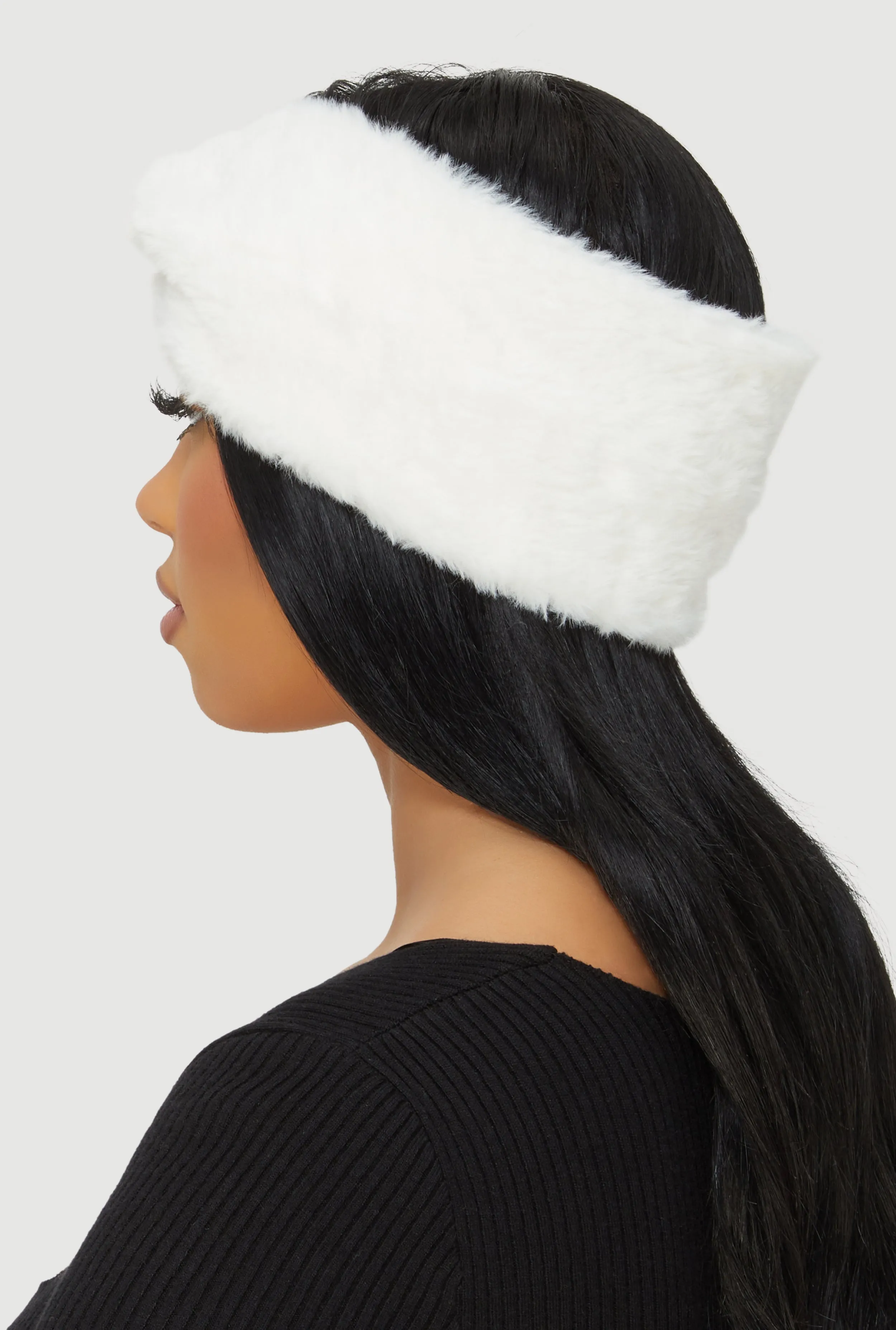Faux Fur Twist Front Headband sold by Rainbow product image thumbnail 3