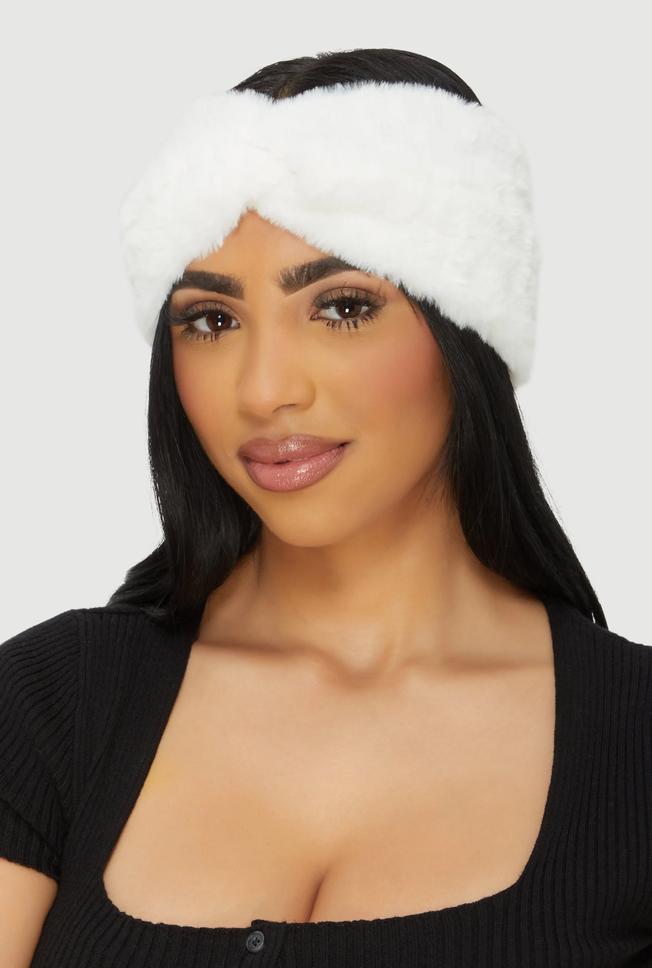 Faux Fur Twist Front Headband sold by Rainbow product image thumbnail 2