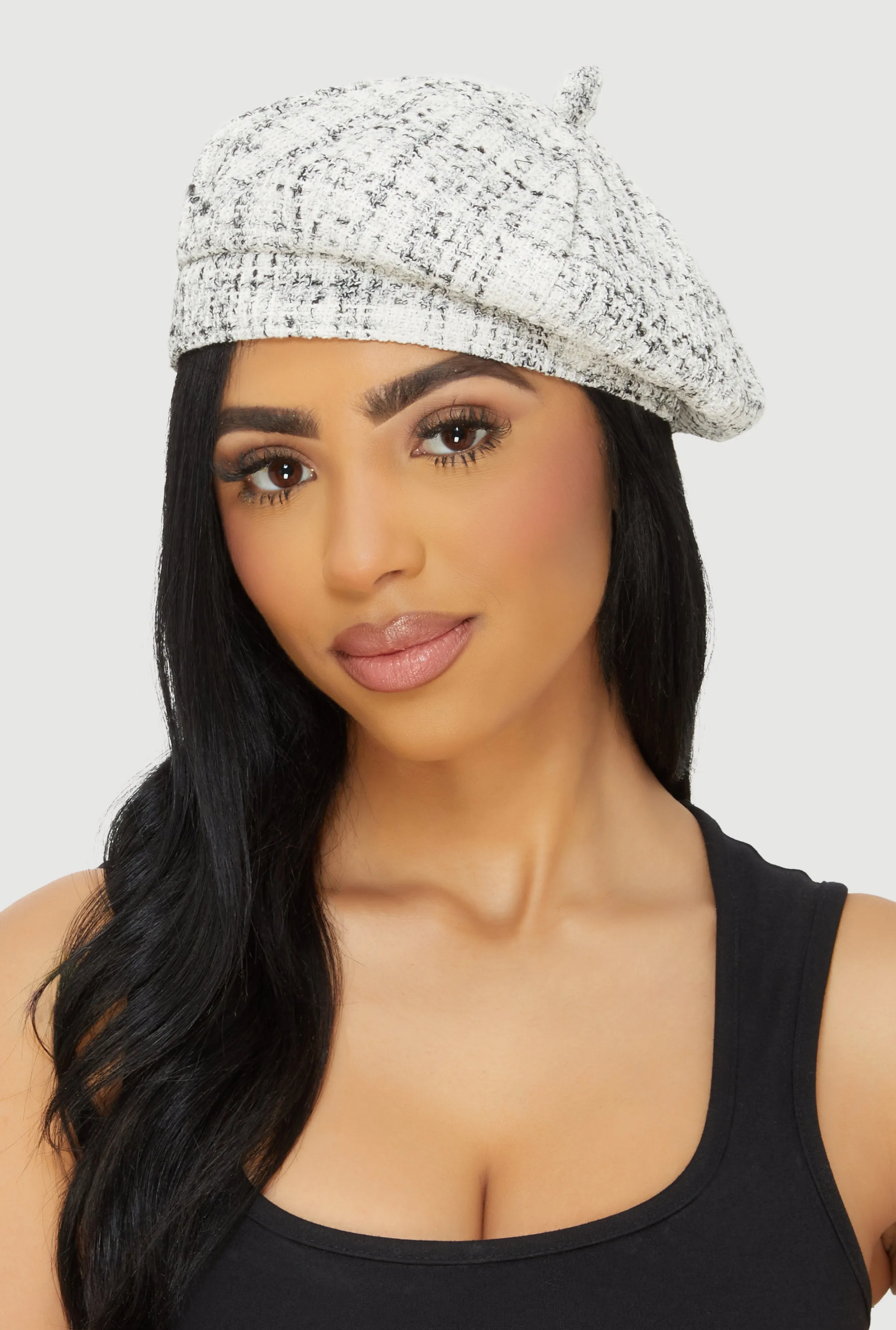 Plaid Tweed Beret sold by Rainbow product image thumbnail 2