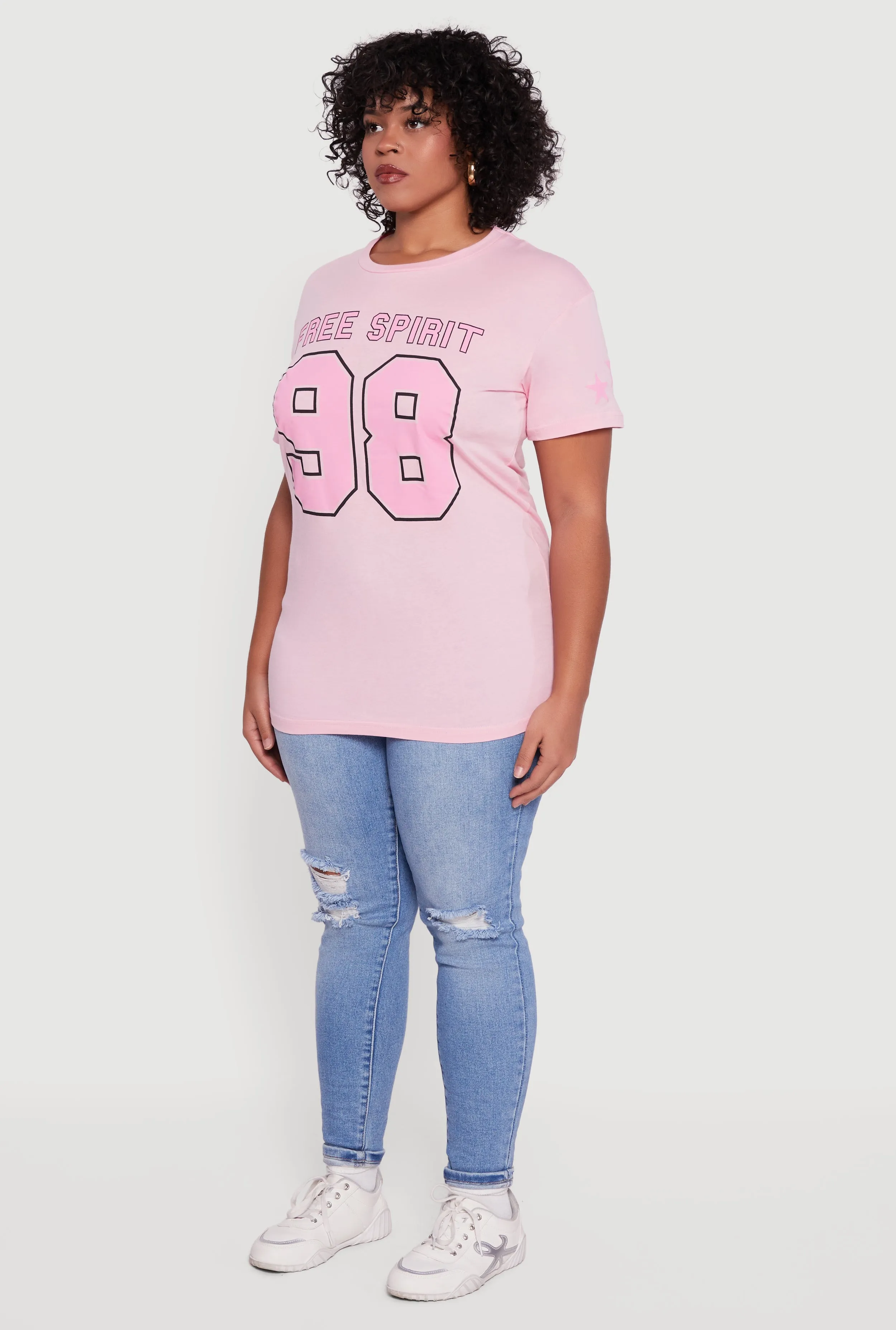 Plus Size Free Spirit 98 Graphic Tee sold by Rainbow product image thumbnail 5