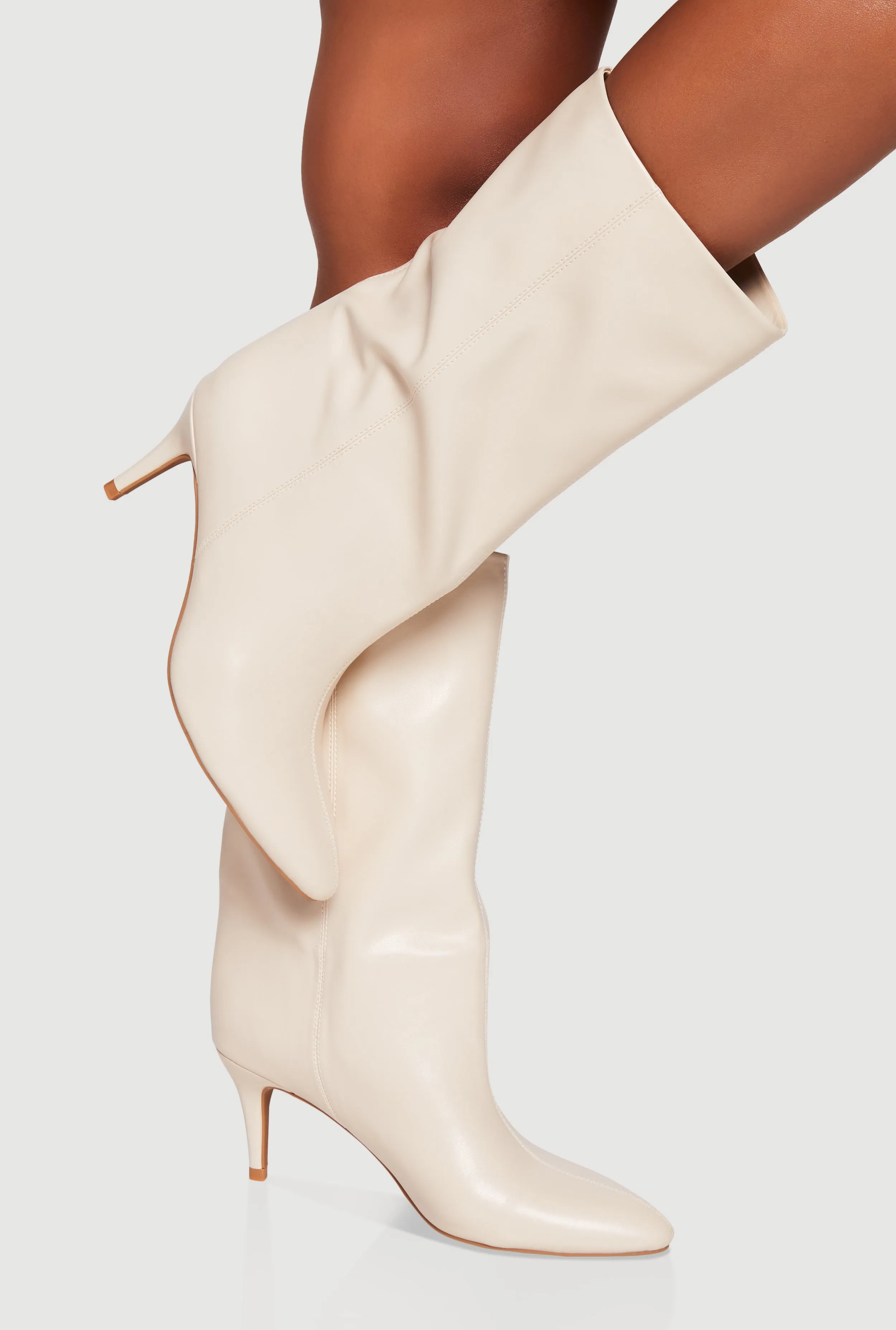 Mid-Calf Pointed Toe Stiletto Boots sold by Rainbow product image thumbnail 3