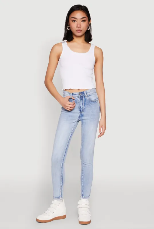 Whiskered Skinny Jeans sold by Rainbow