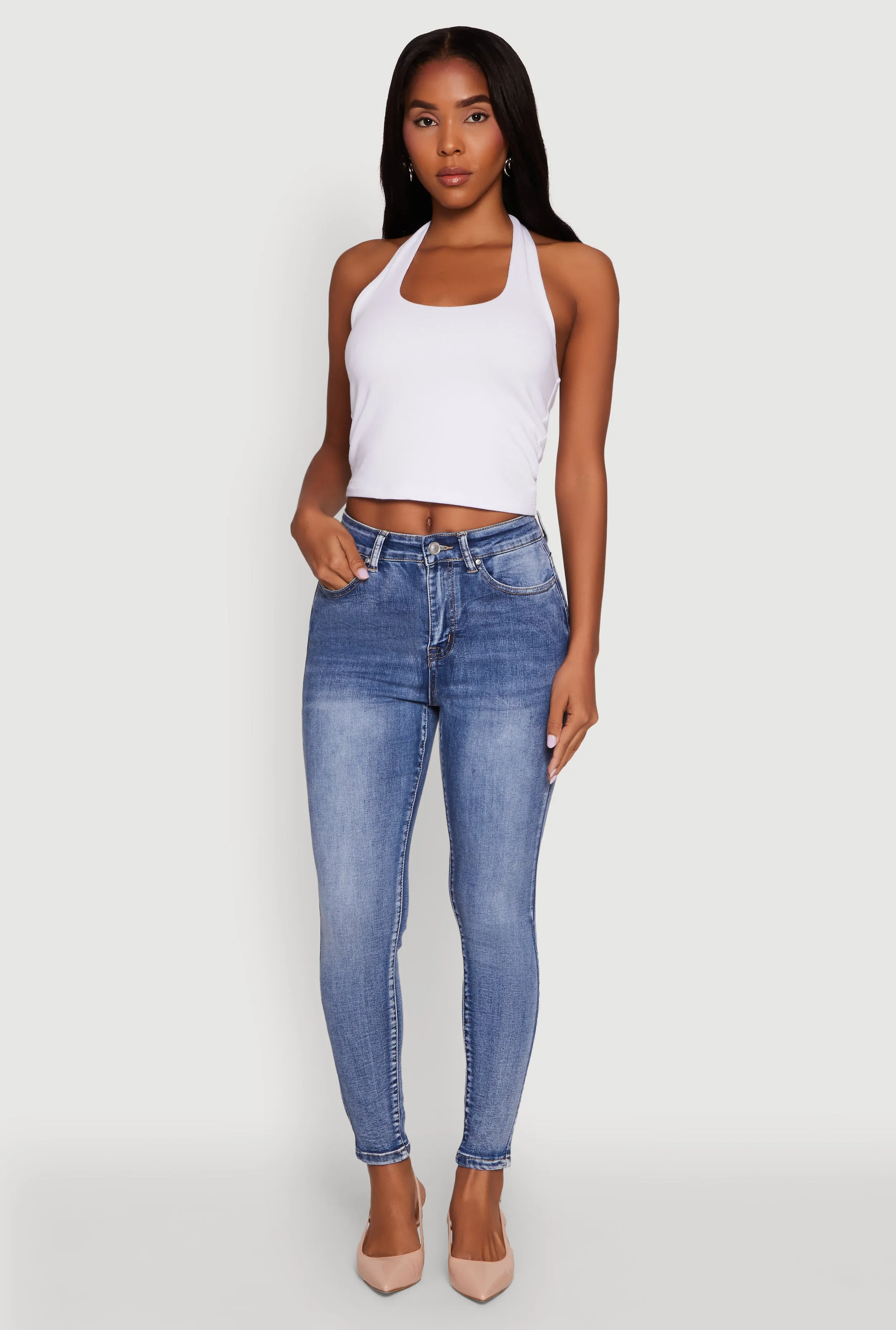 Whiskered Skinny Jeans sold by Rainbow product image thumbnail 2