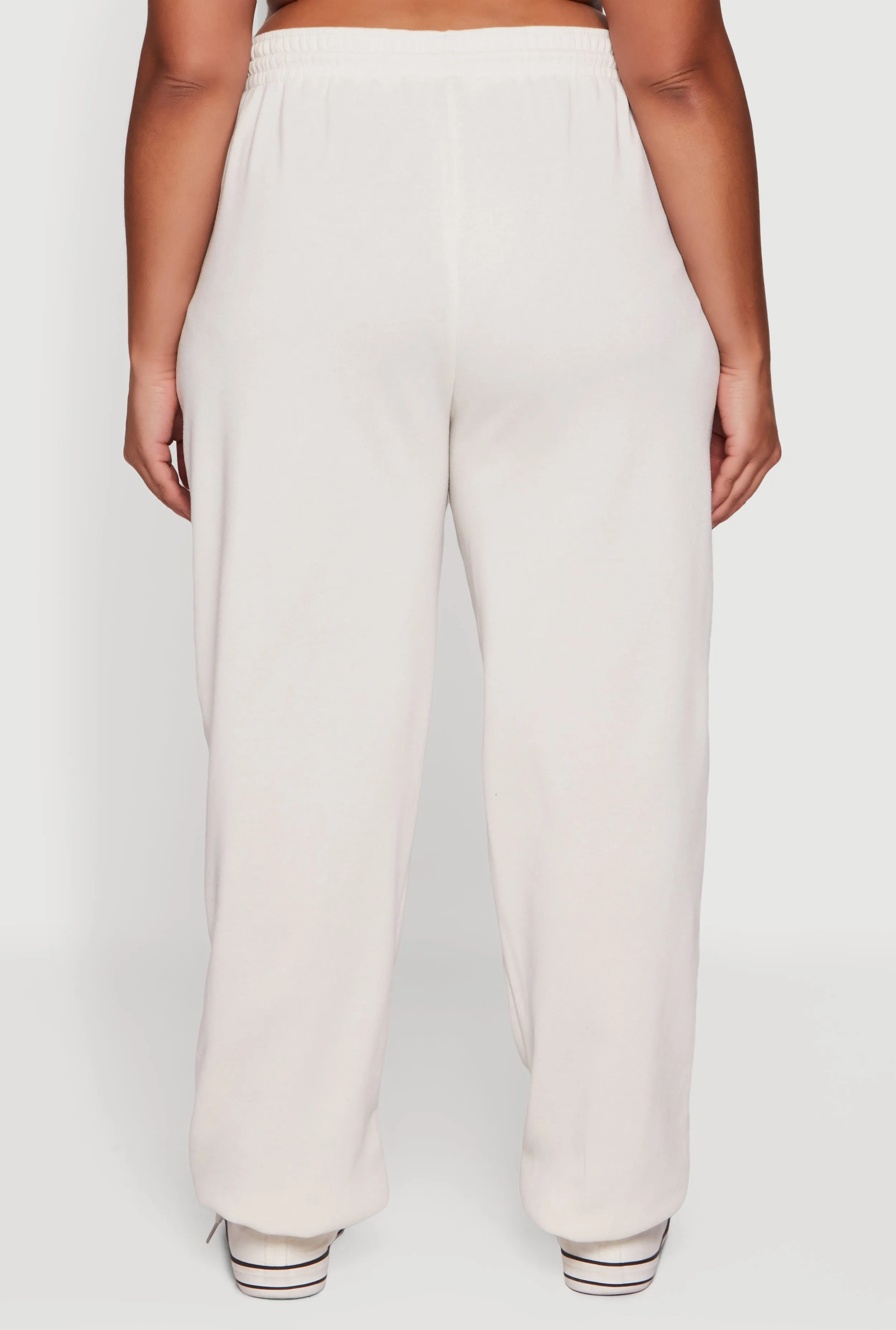 Plus Size Rhinestone Studded Drawstring Waist Sweatpants sold by Rainbow product image thumbnail 5