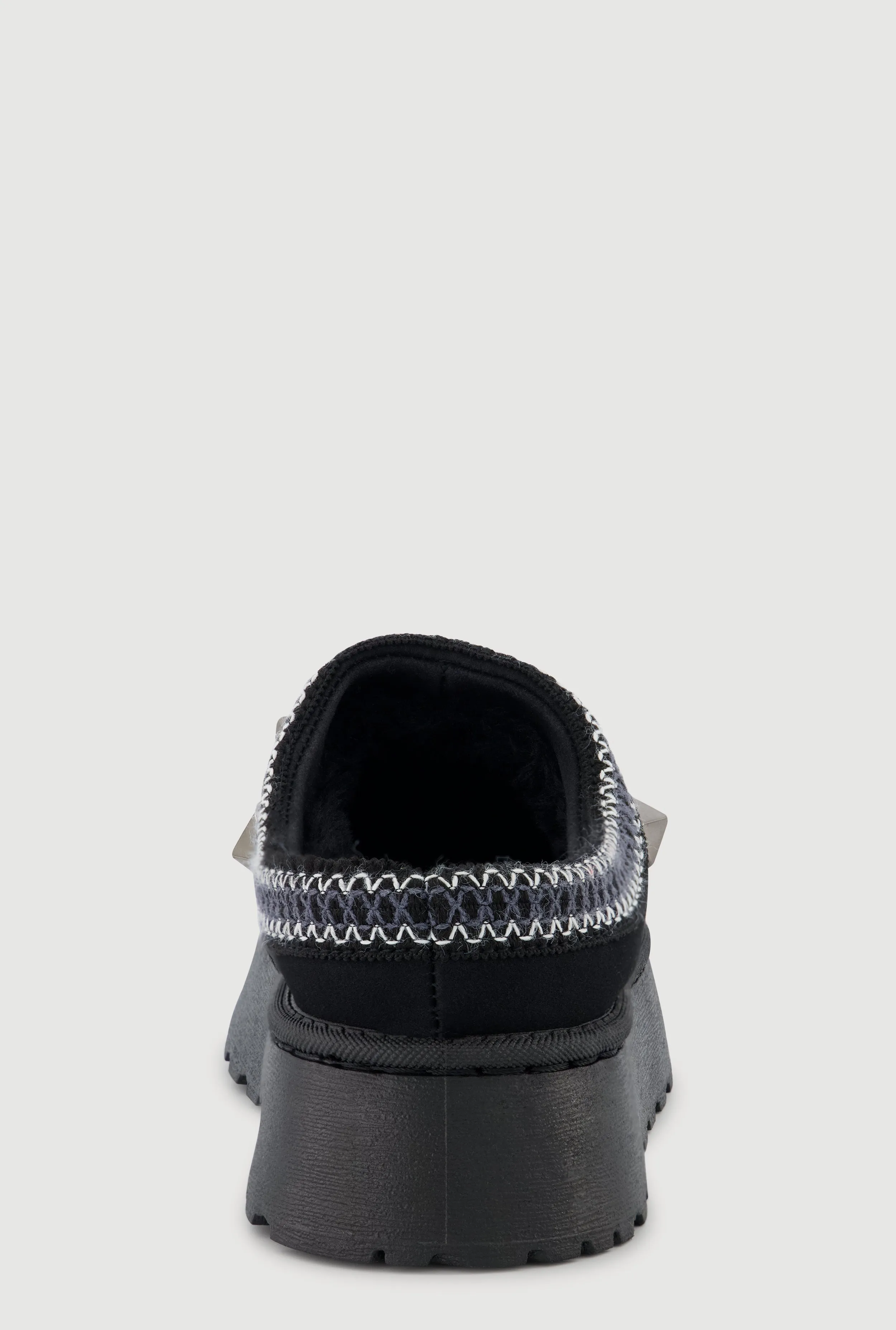 Faux Suede Rhinestone Charm Platform Clogs sold by Rainbow product image thumbnail 3