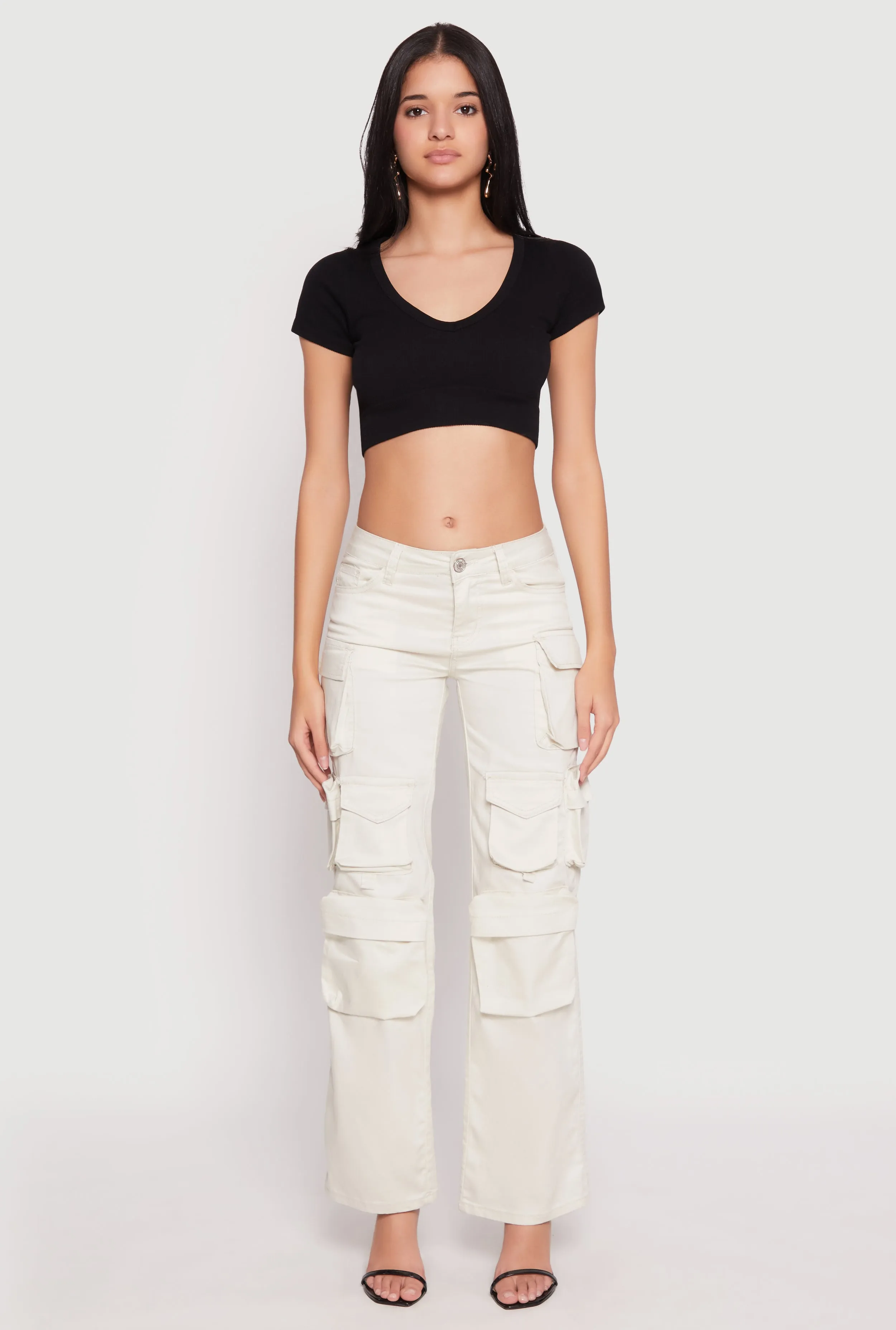 Sage Straight Leg Twill Cargo Pants sold by Rainbow product image thumbnail 3