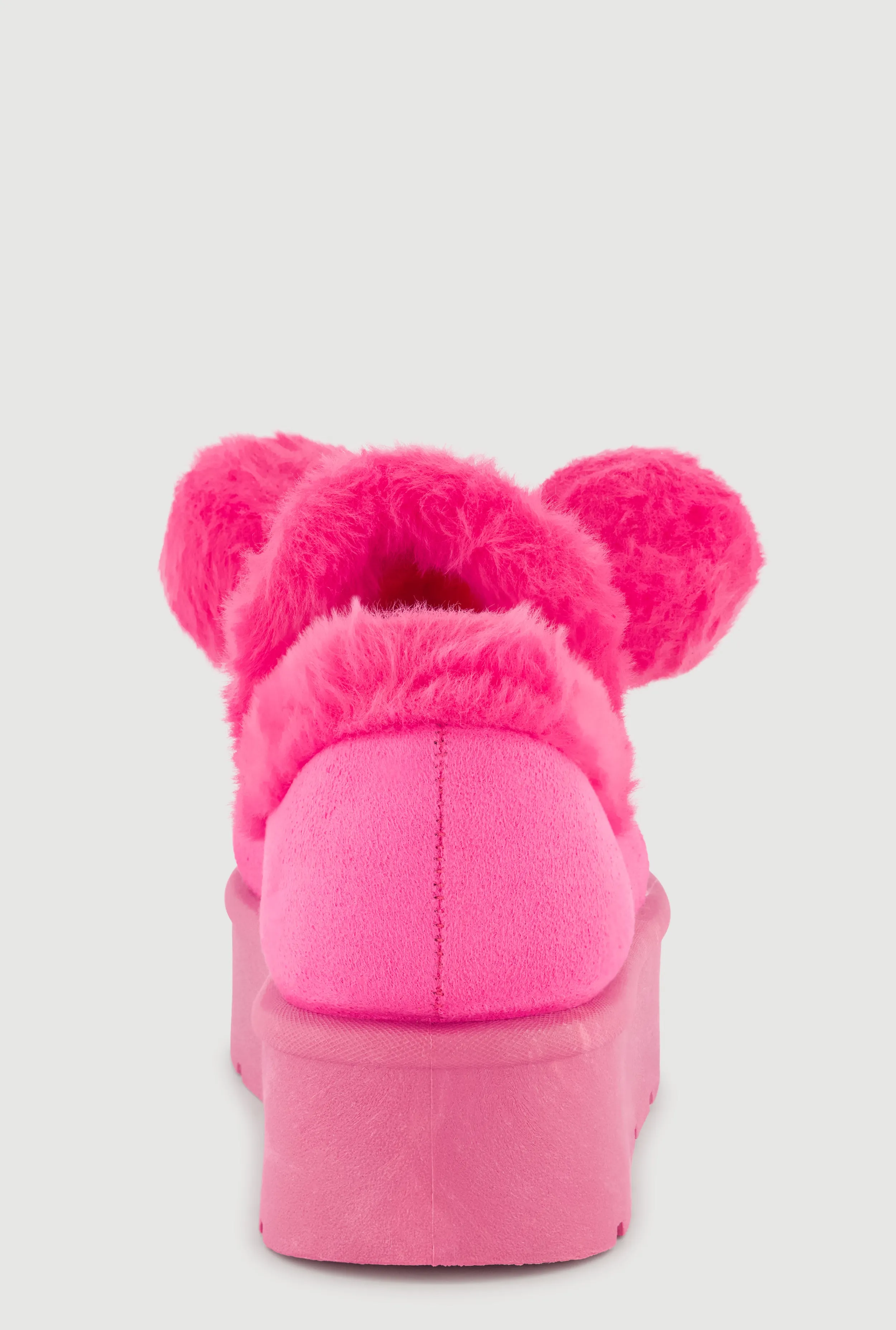 Pom Pom Faux Fur Platform Booties sold by Rainbow product image thumbnail 3