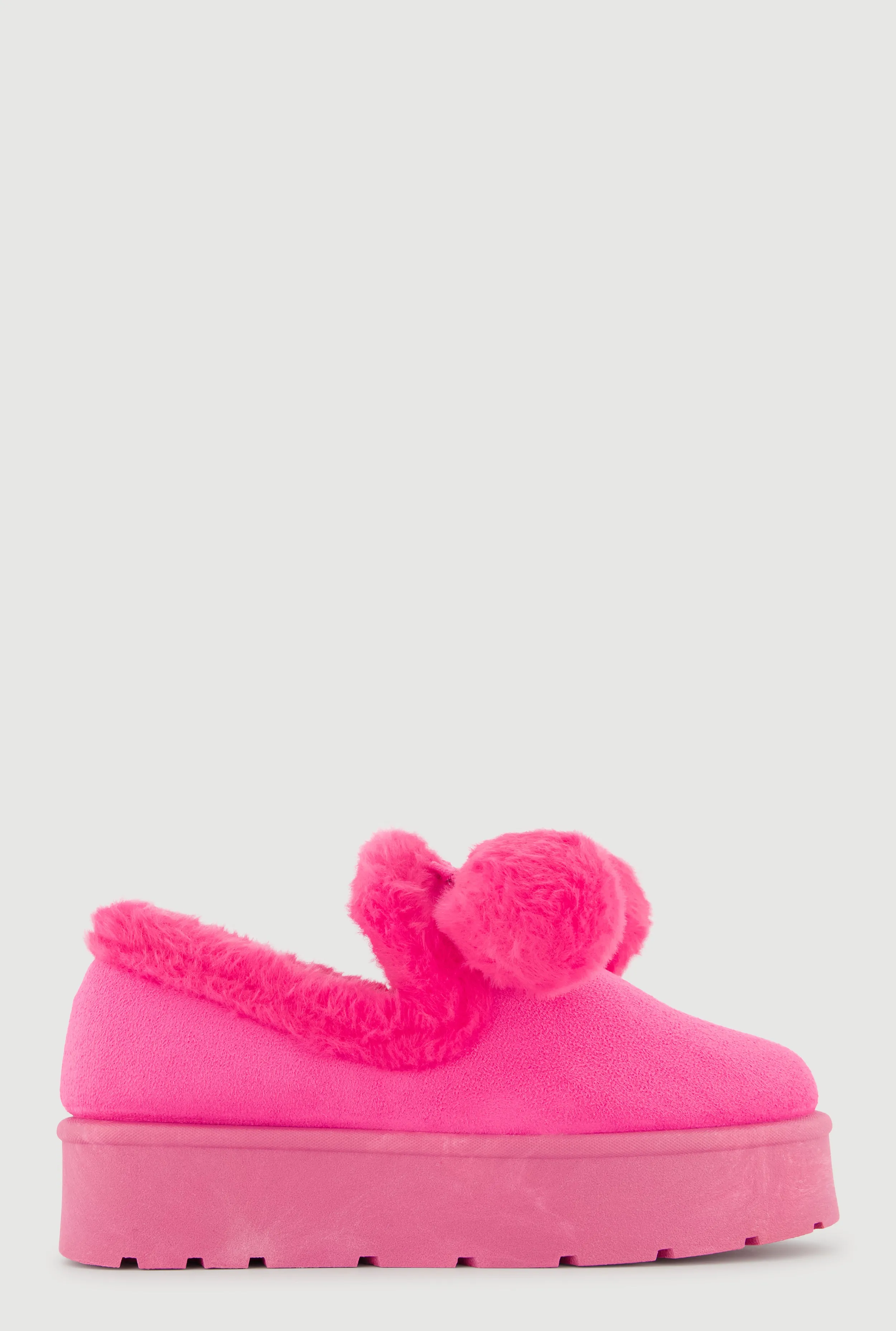 Pom Pom Faux Fur Platform Booties sold by Rainbow product image thumbnail 2