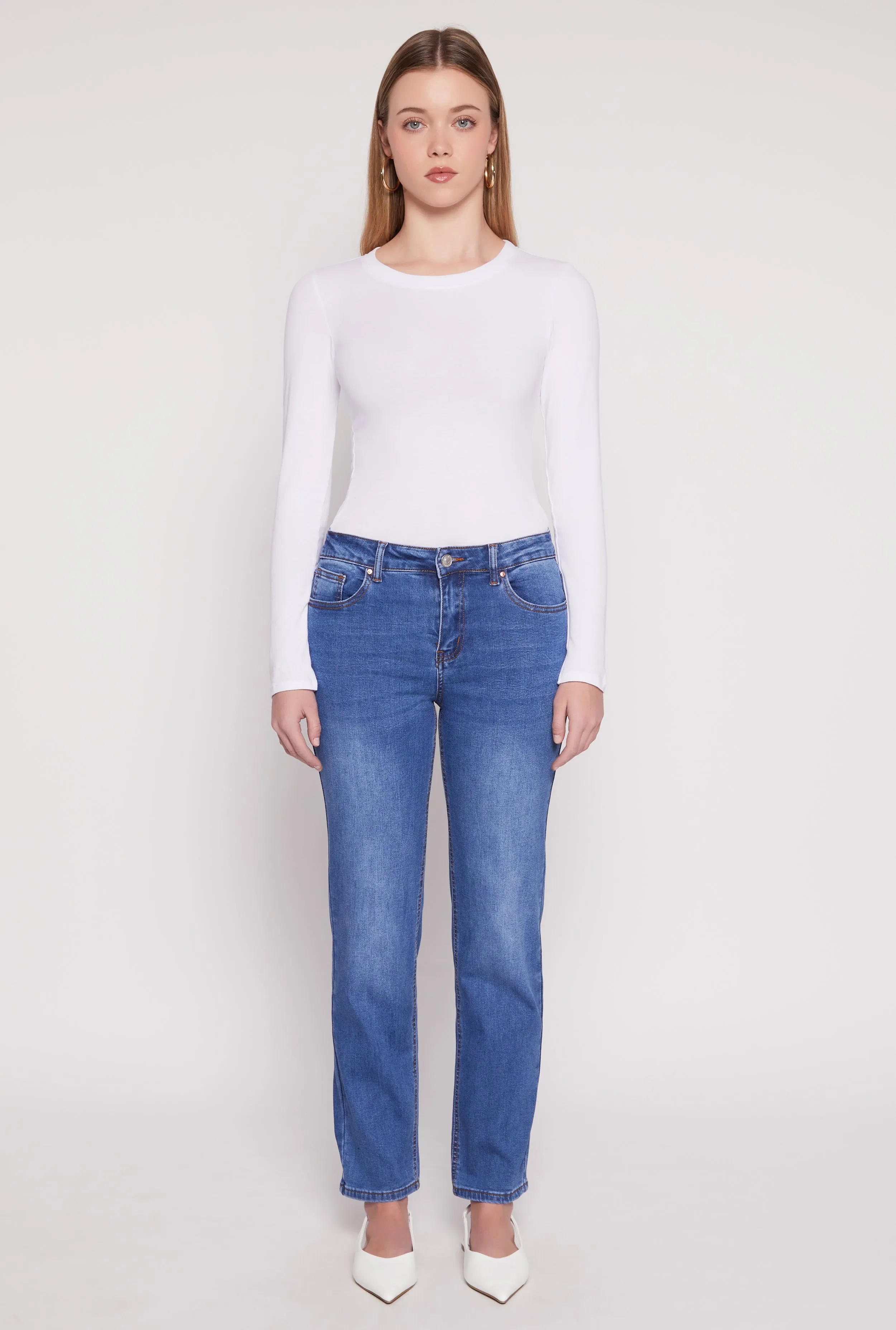Lina Whiskered Straight High Rise Jeans sold by Rainbow product image thumbnail 2