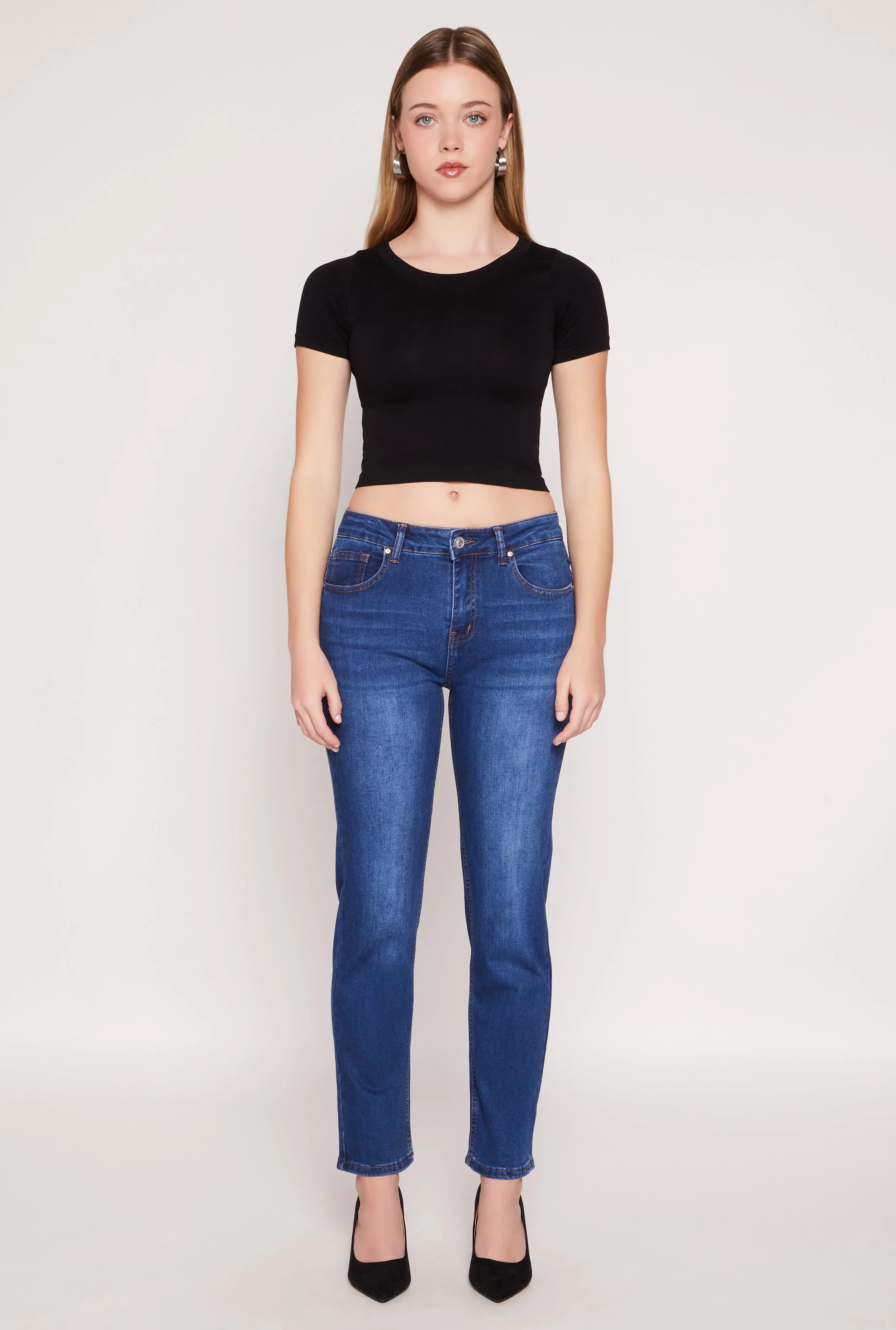 Lina Whiskered Straight High Rise Jeans sold by Rainbow product image thumbnail 3