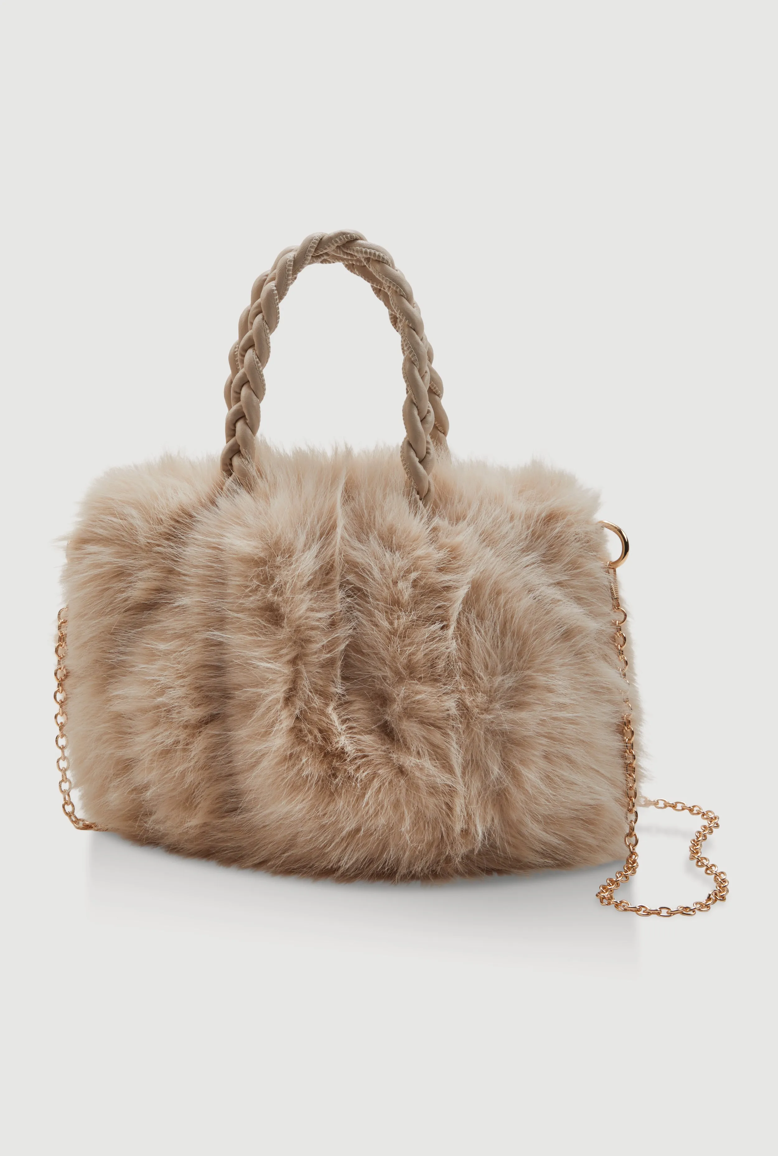 Faux Fur Chain Strap Crossbody Bag sold by Rainbow product image thumbnail 2