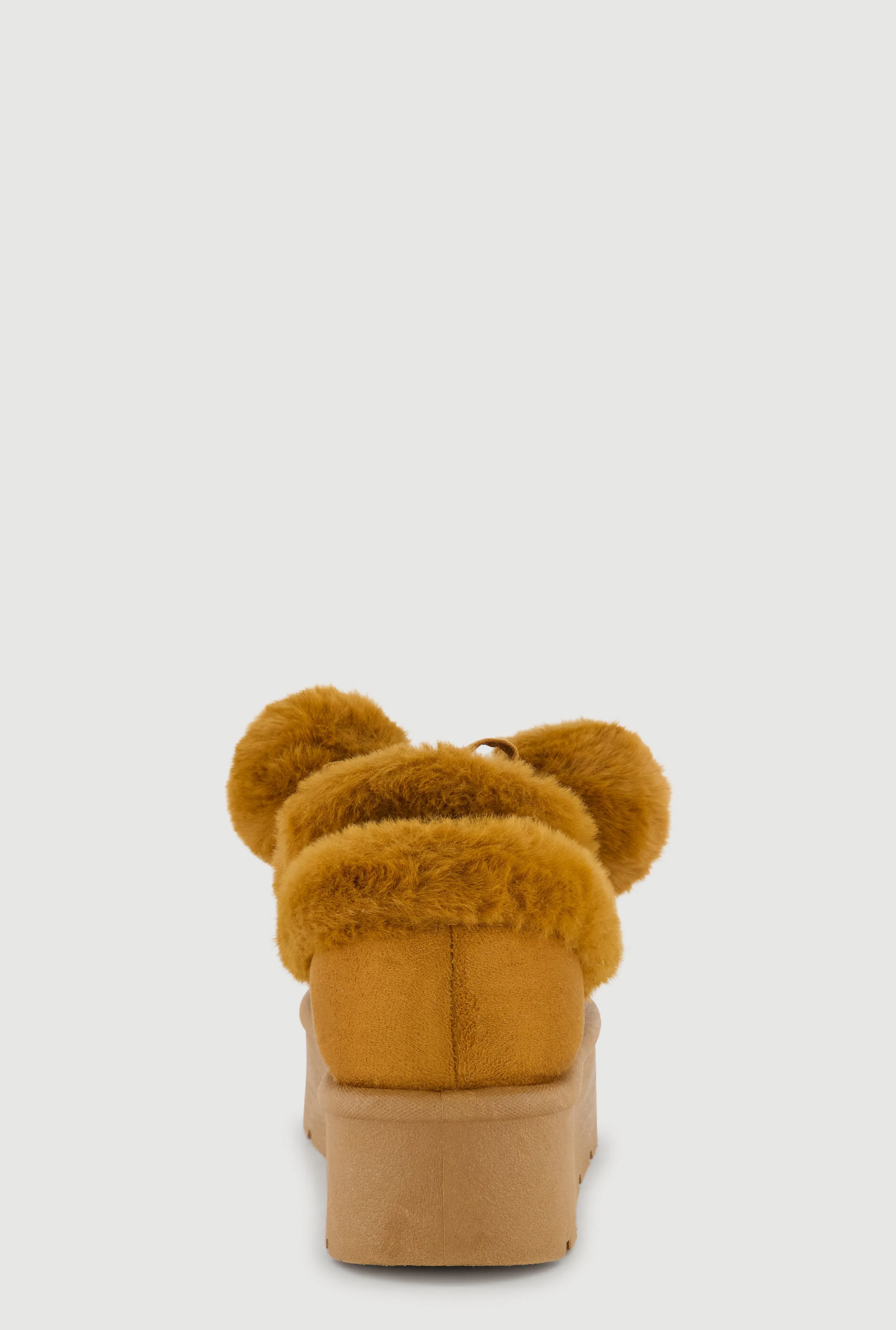 Pom Pom Faux Fur Platform Booties sold by Rainbow product image thumbnail 3