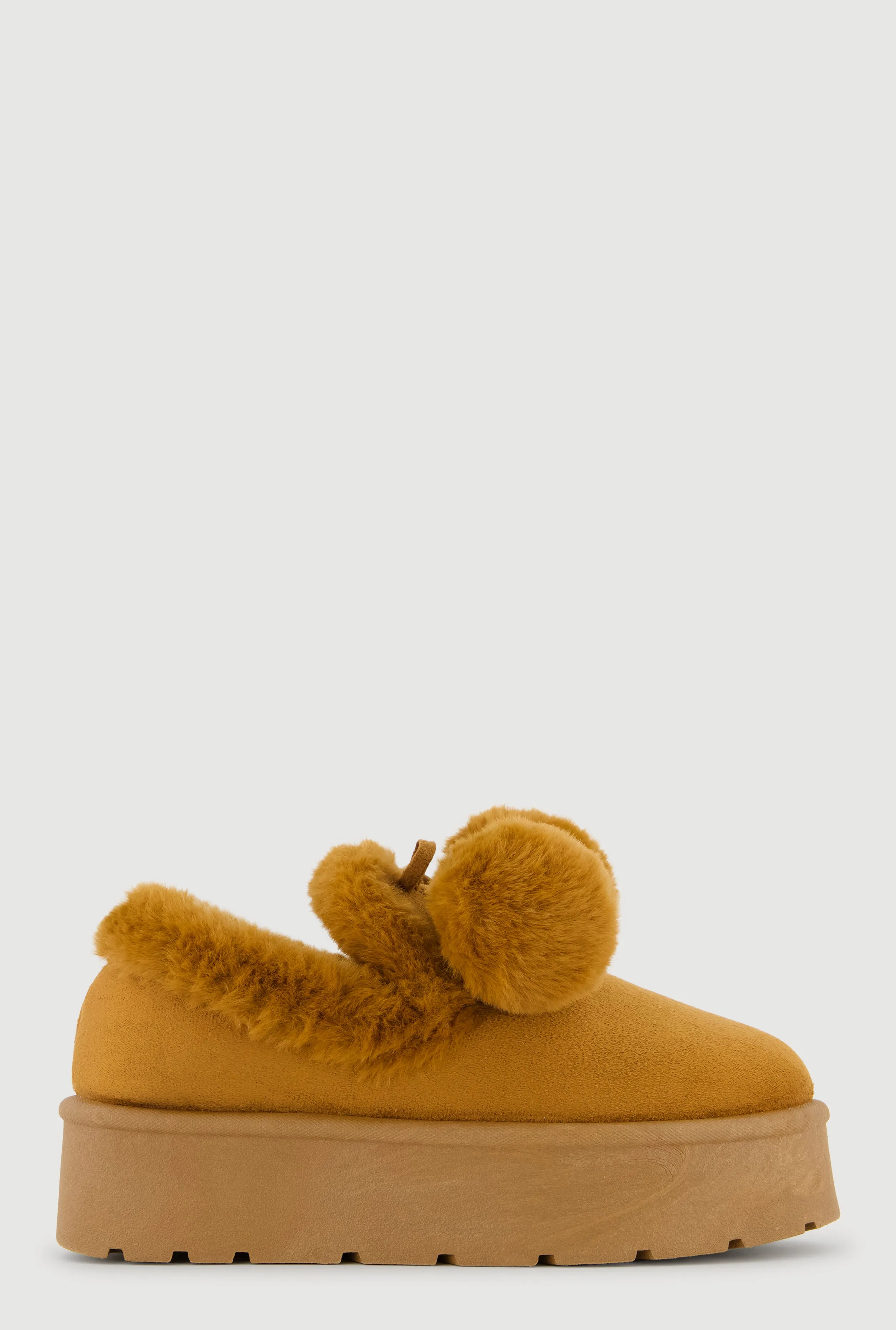 Pom Pom Faux Fur Platform Booties sold by Rainbow product image thumbnail 2