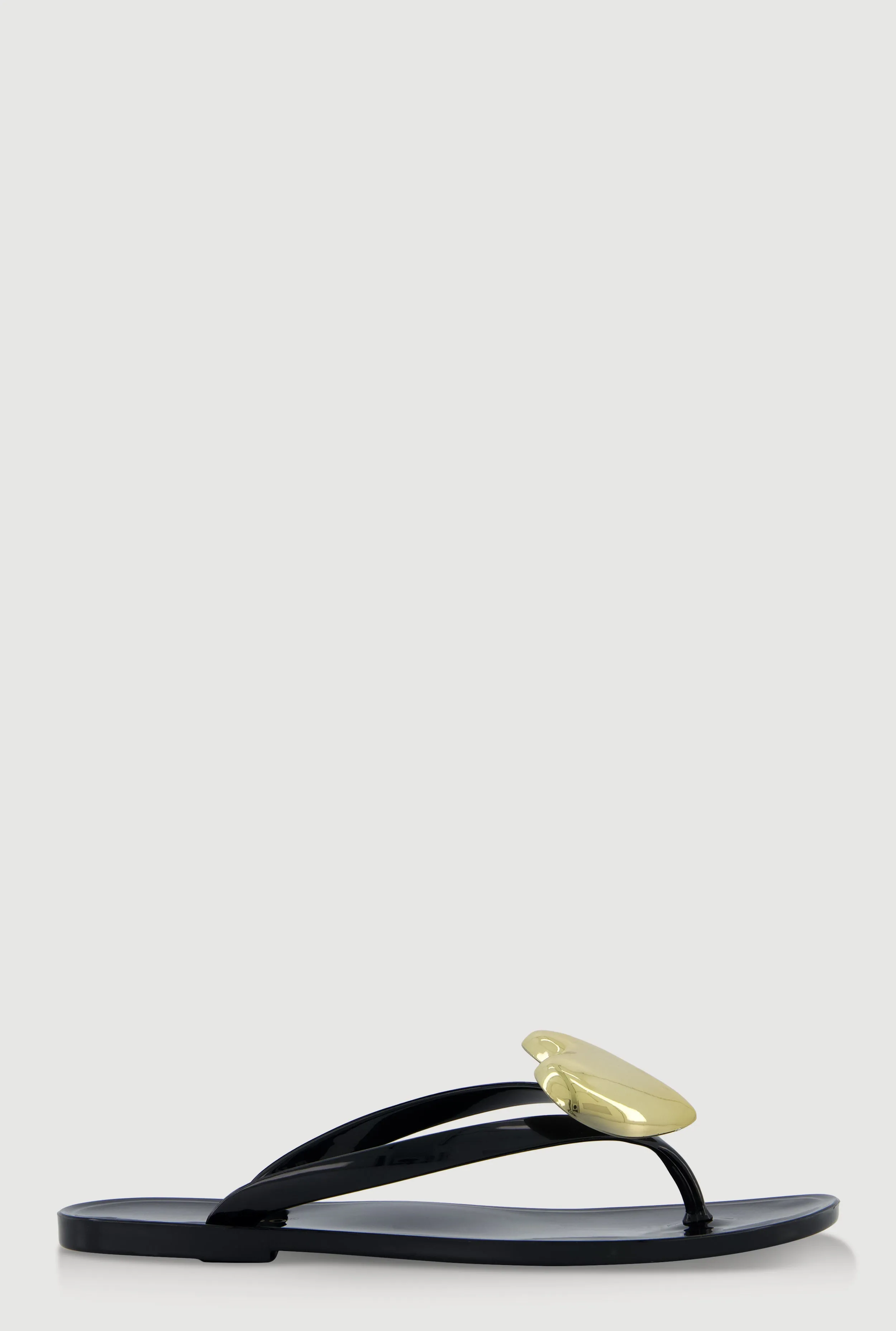Metallic Heart Thong Flat Sandals sold by Rainbow product image thumbnail 2