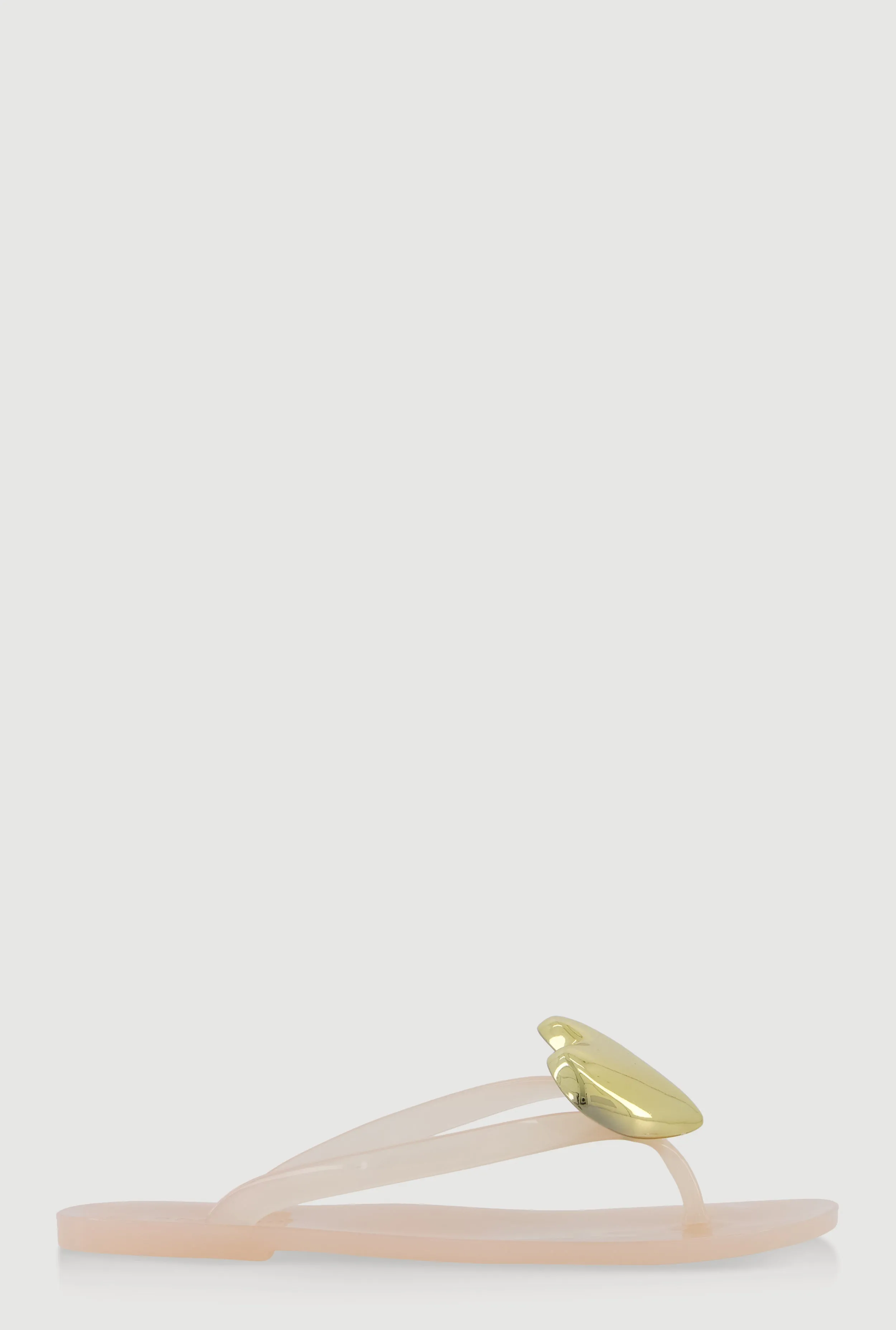 Metallic Heart Thong Flat Sandals sold by Rainbow product image thumbnail 2