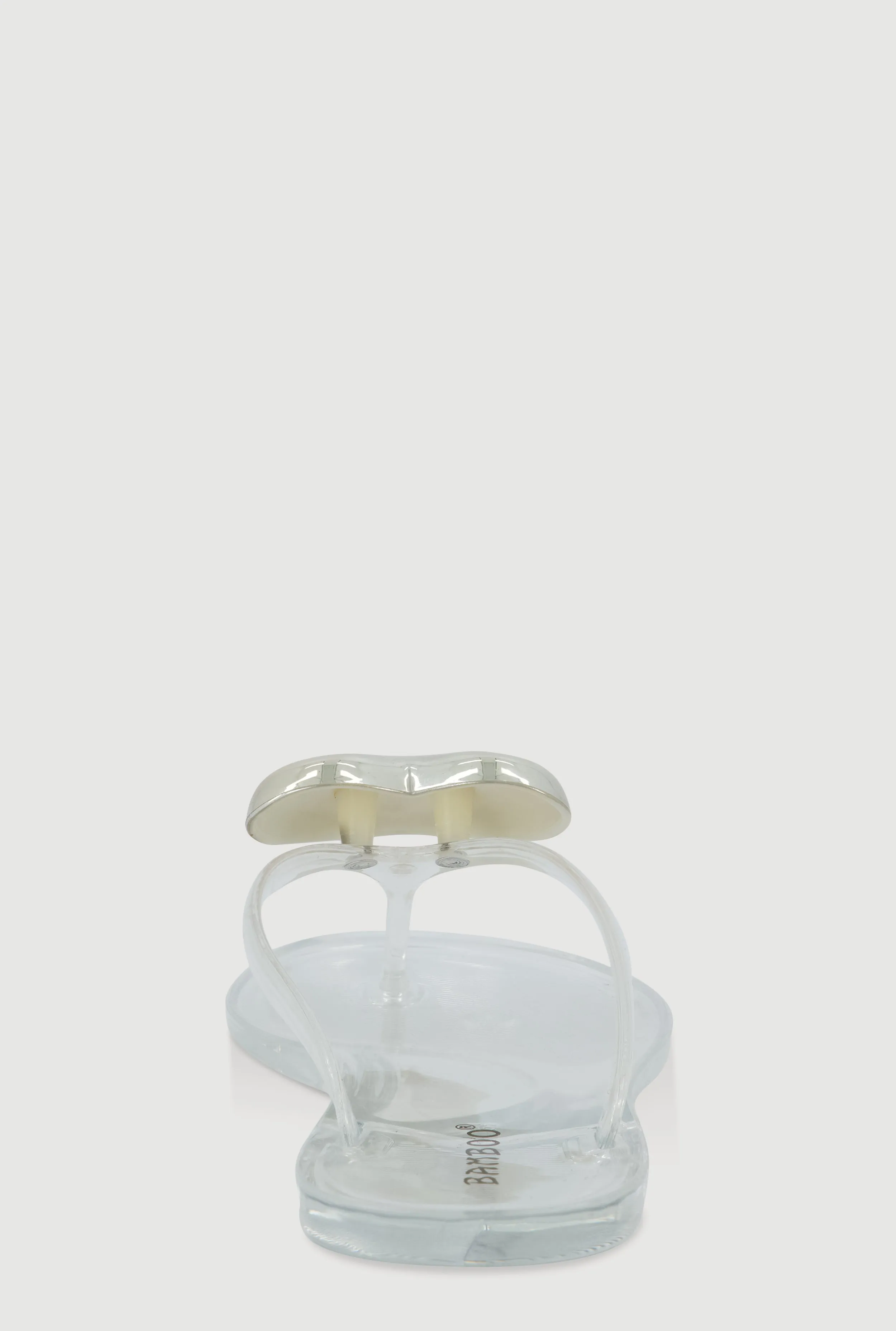 Metallic Heart Thong Flat Sandals sold by Rainbow product image thumbnail 3