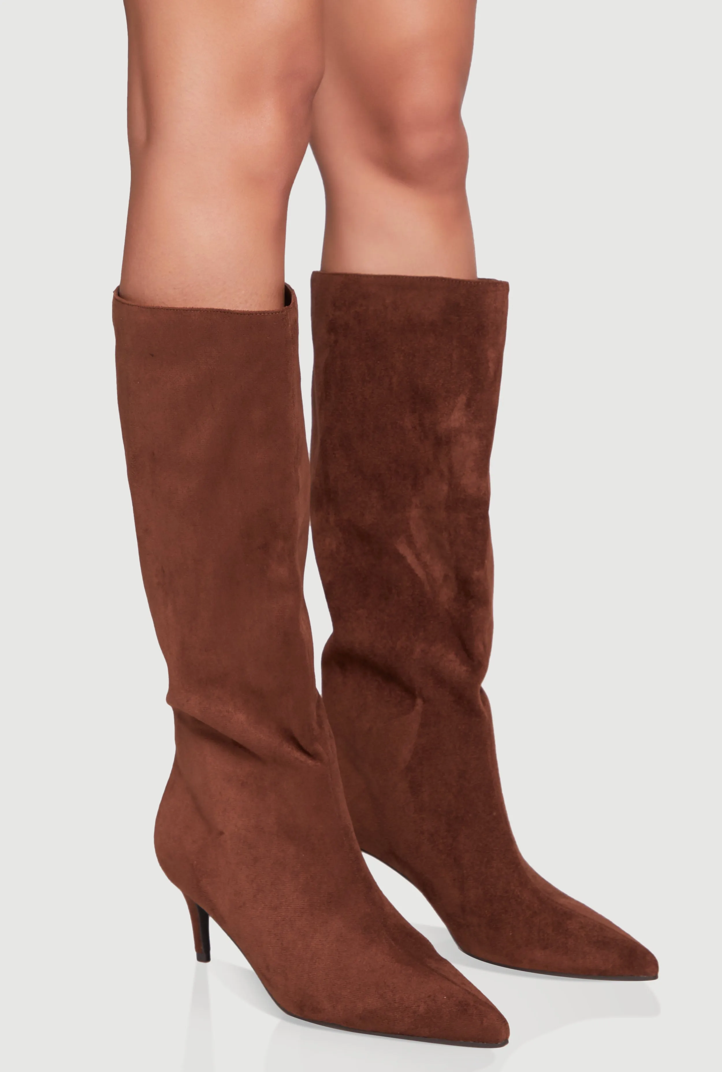 Slouchy Pointed Toe Kitten Heel Boots sold by Rainbow product image thumbnail 2