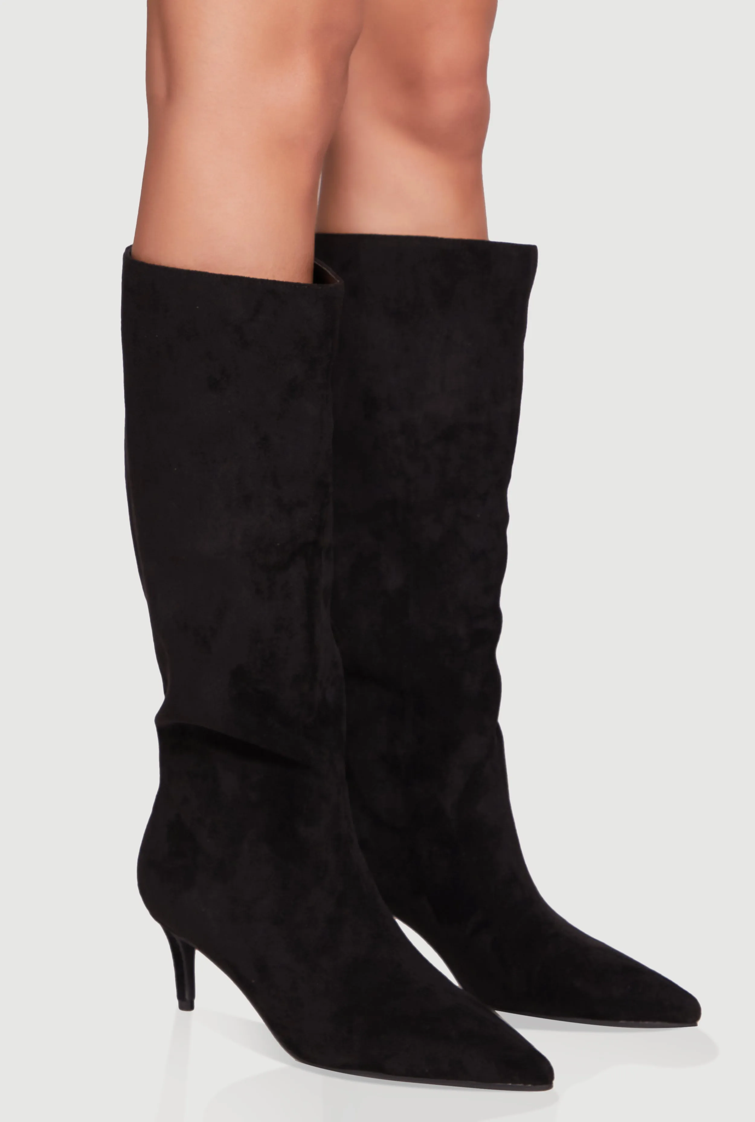 Slouchy Pointed Toe Kitten Heel Boots sold by Rainbow product image thumbnail 2