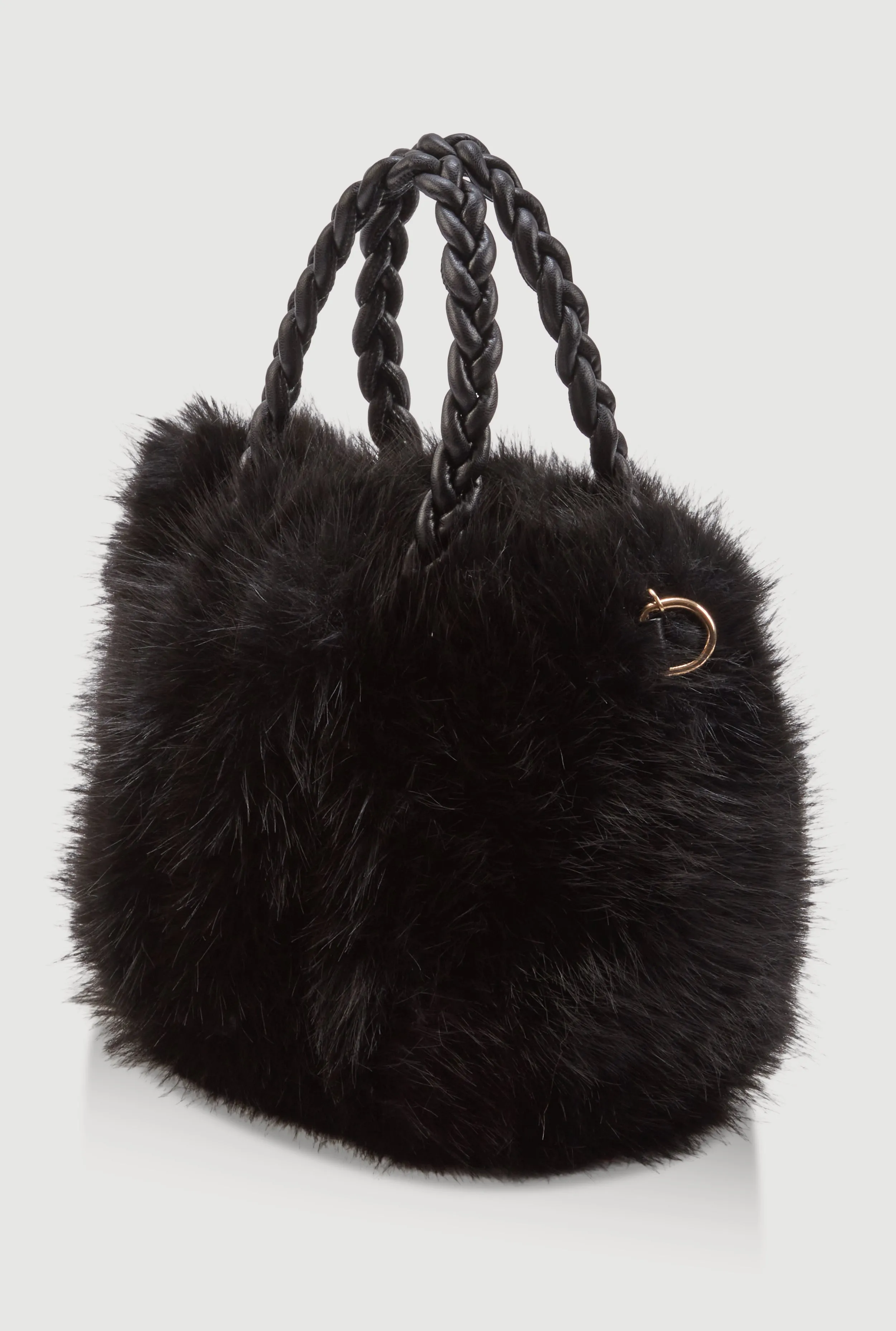 Faux Fur Chain Strap Crossbody Bag sold by Rainbow product image thumbnail 5