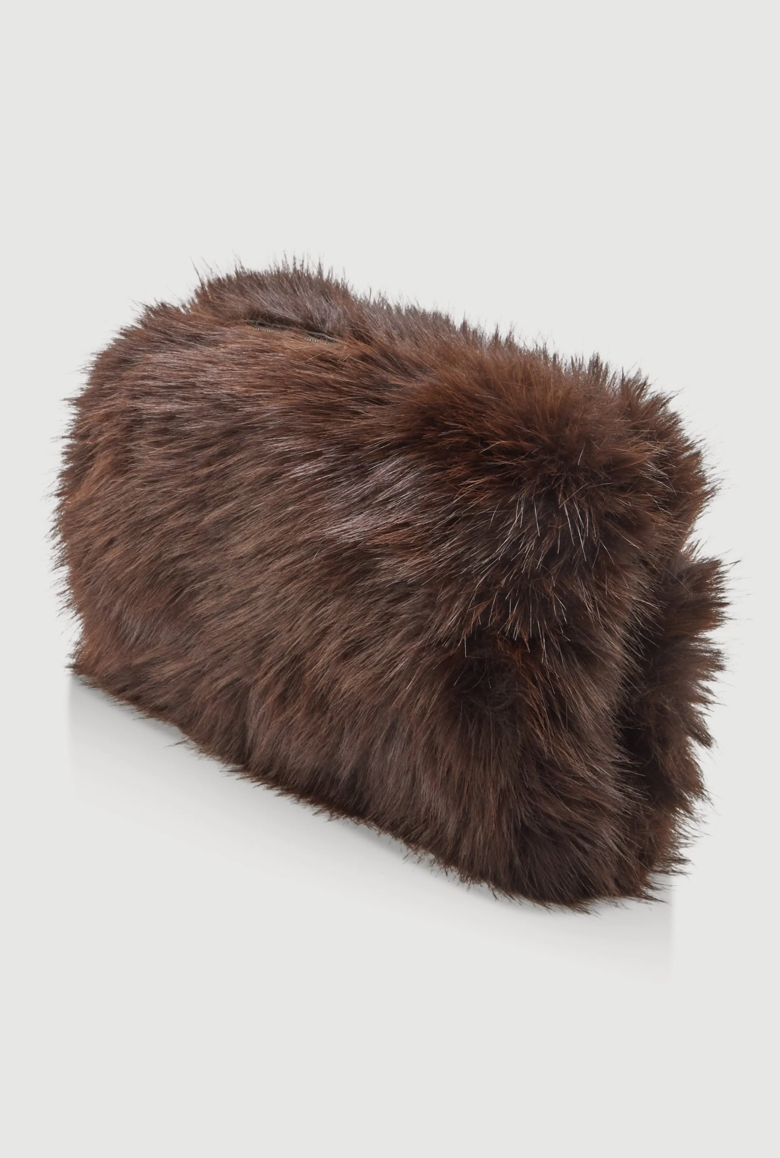 Faux Fur Chain Strap Muff Crossbody Bag sold by Rainbow product image thumbnail 5