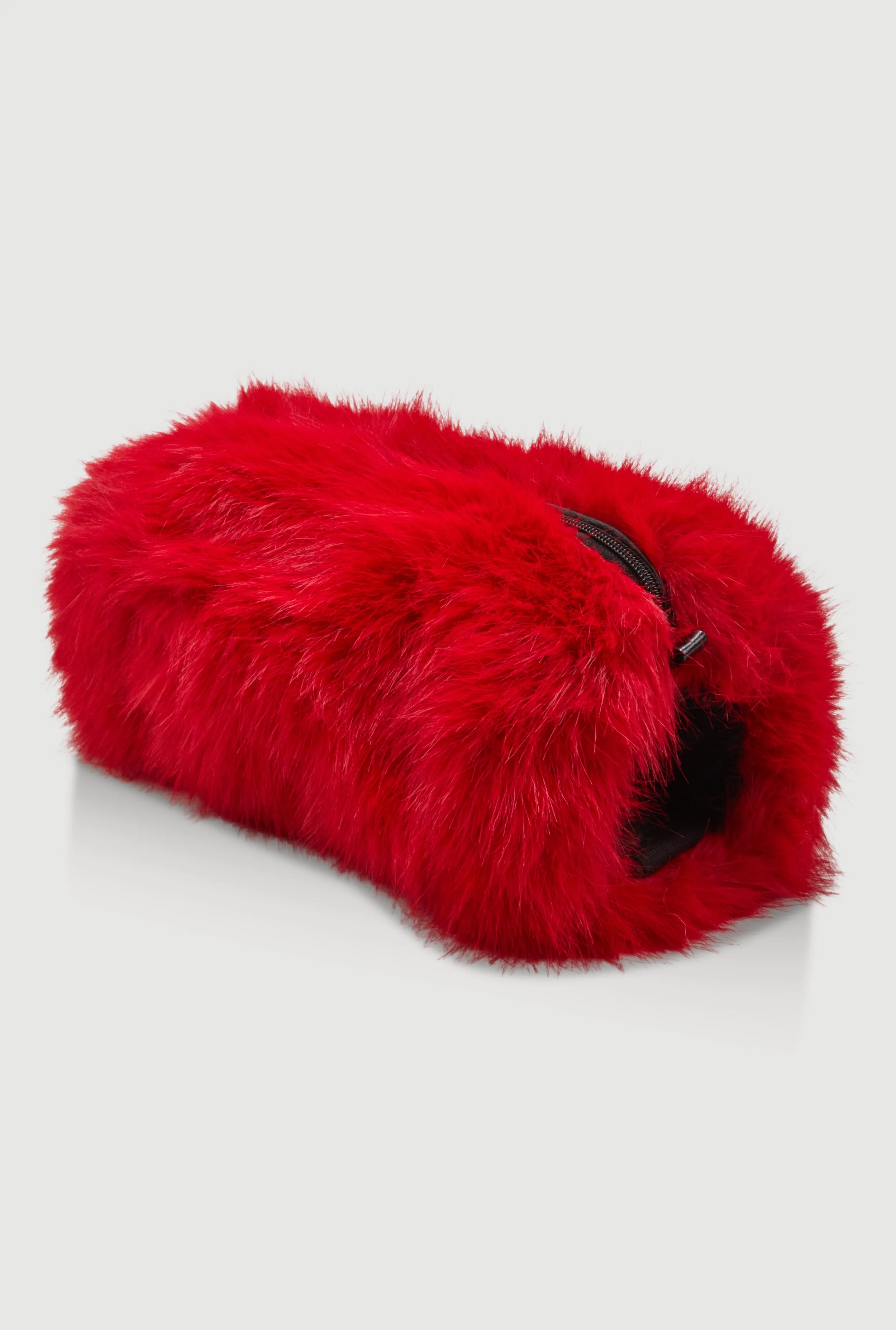 Faux Fur Chain Strap Muff Crossbody Bag sold by Rainbow product image thumbnail 5